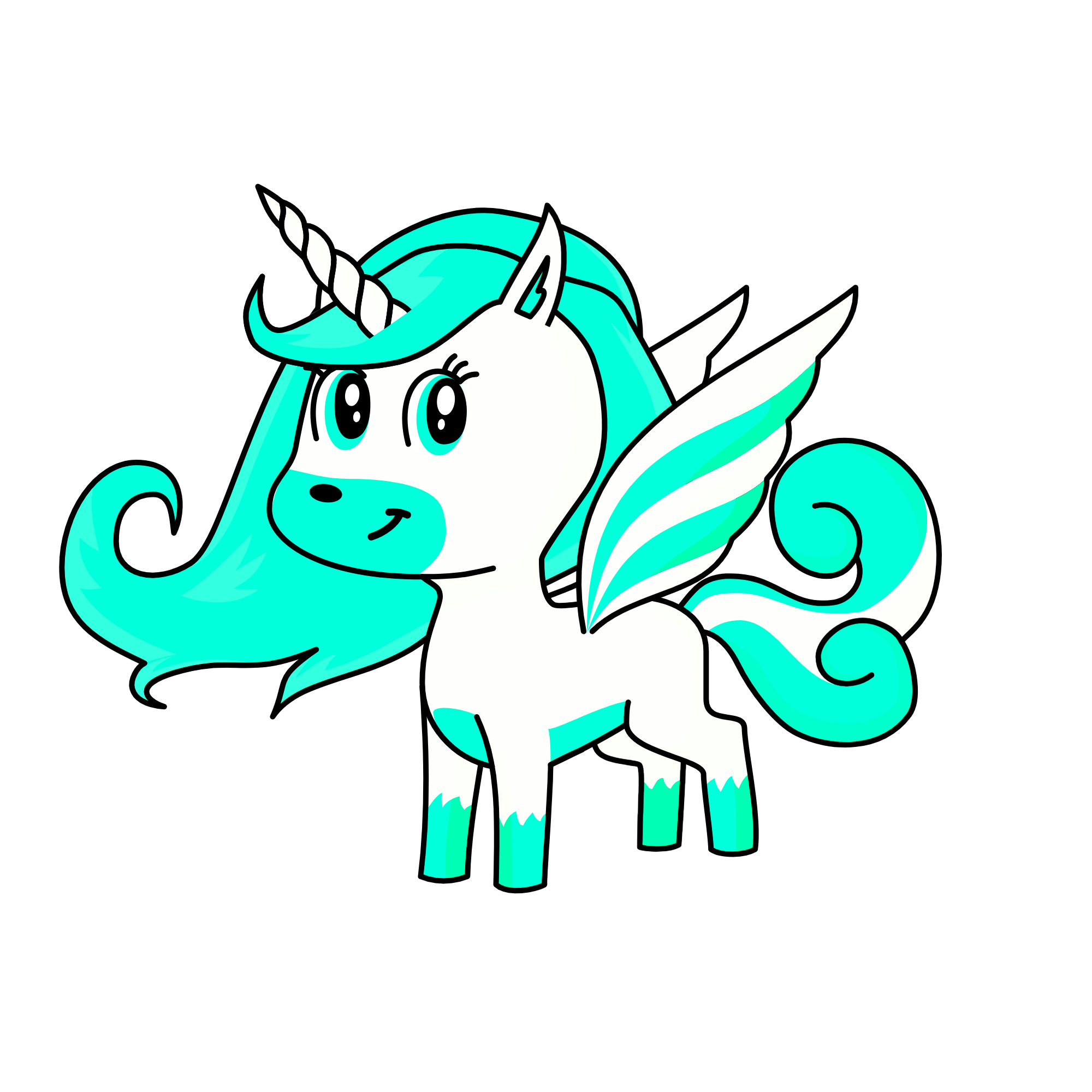 how to get the wings: go into the about tab and scroll all the way down and there will be a thing th, the unicorn