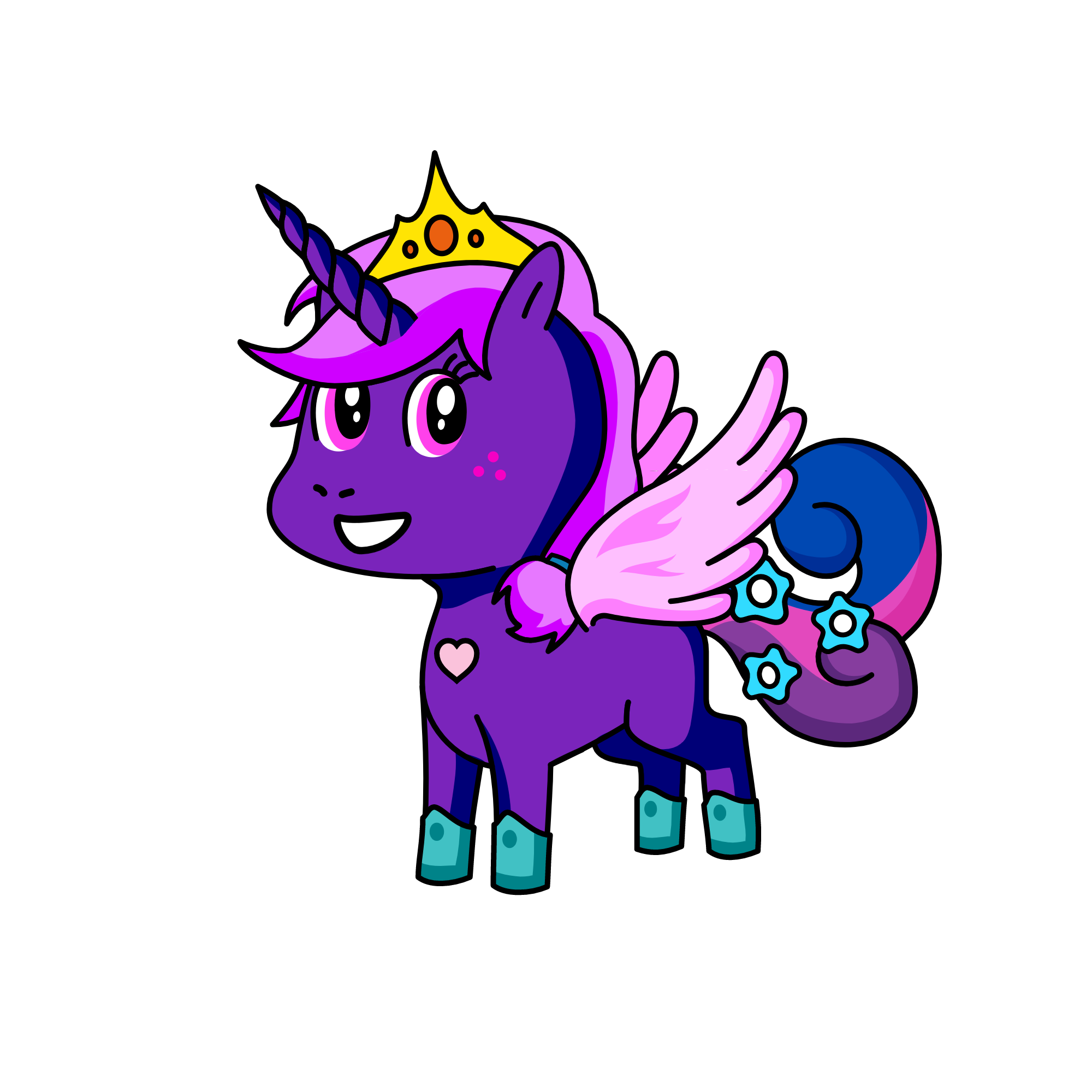 Twinkle toes, the unicorn