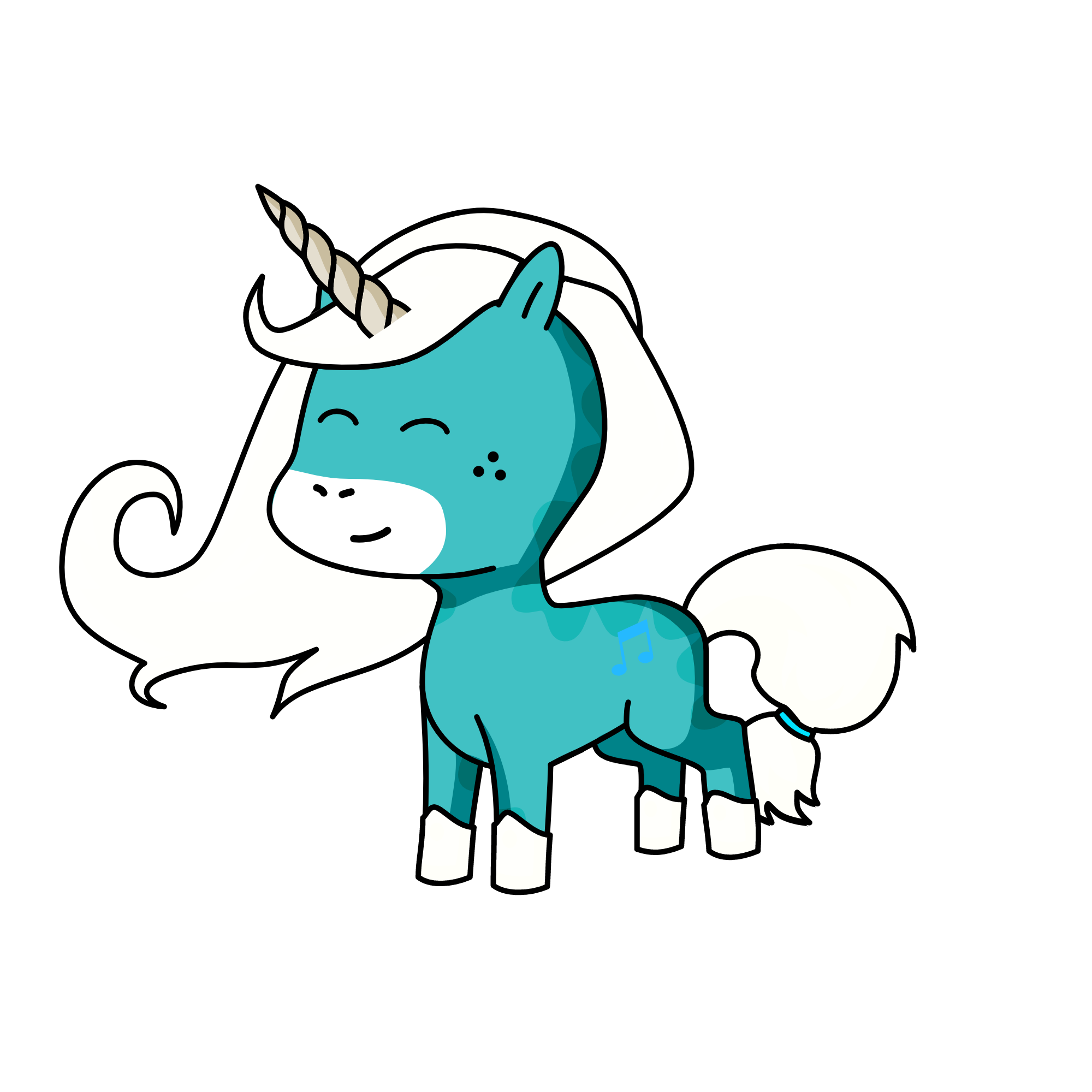 Crystal, the unicorn
