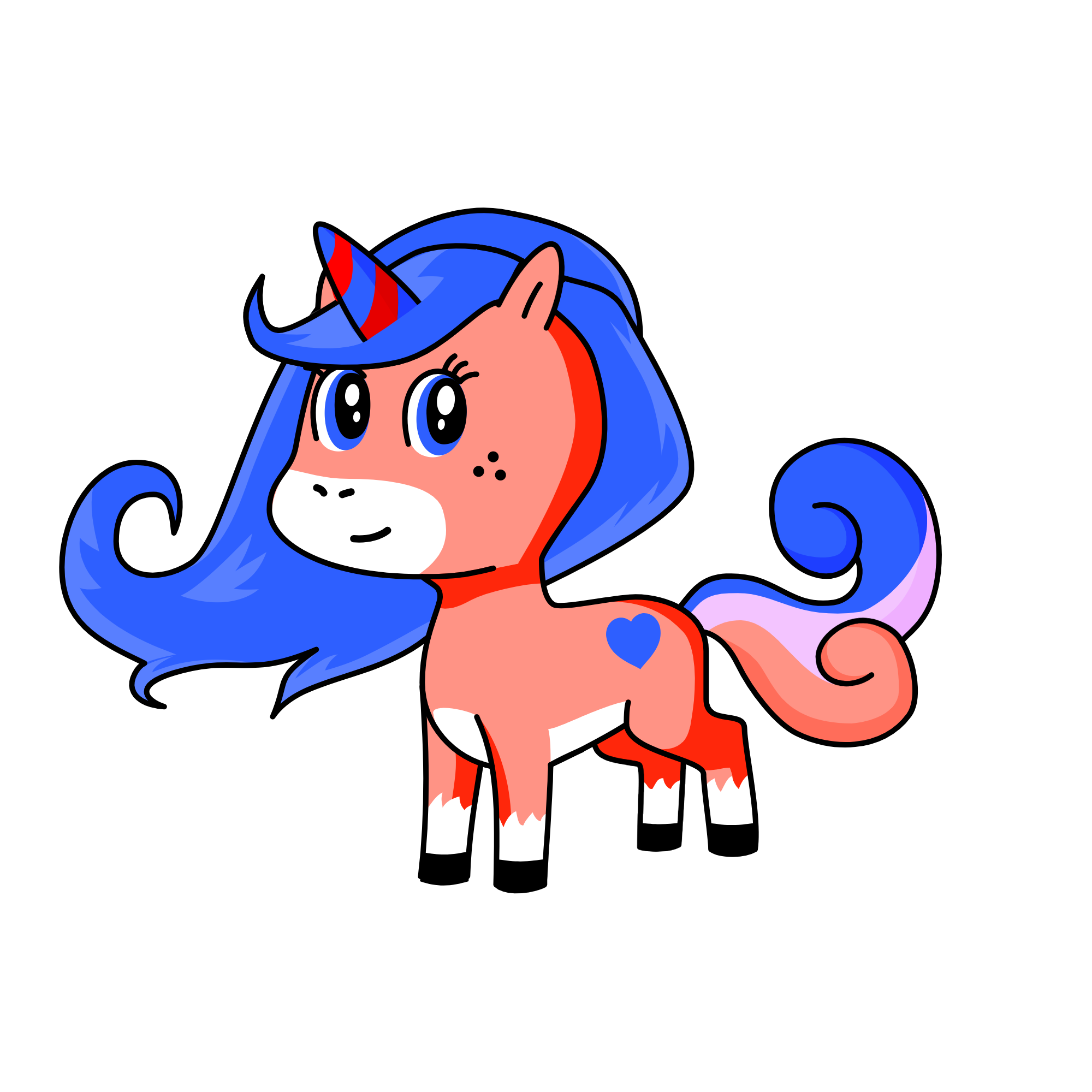 Evelyn, the unicorn