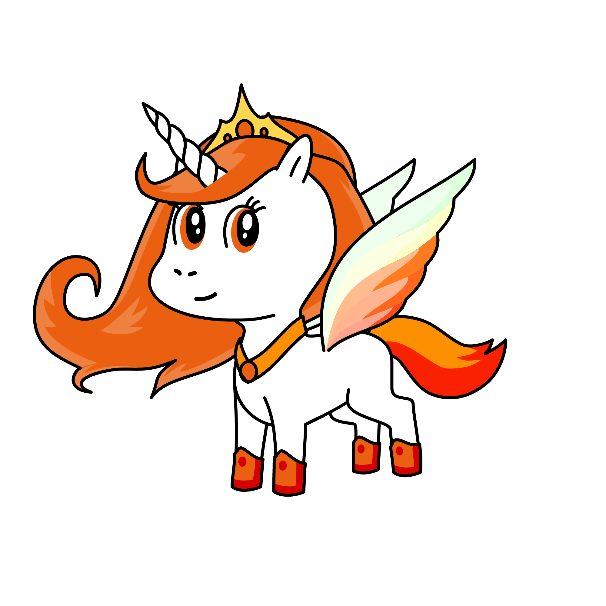Queen Galaxia, the unicorn