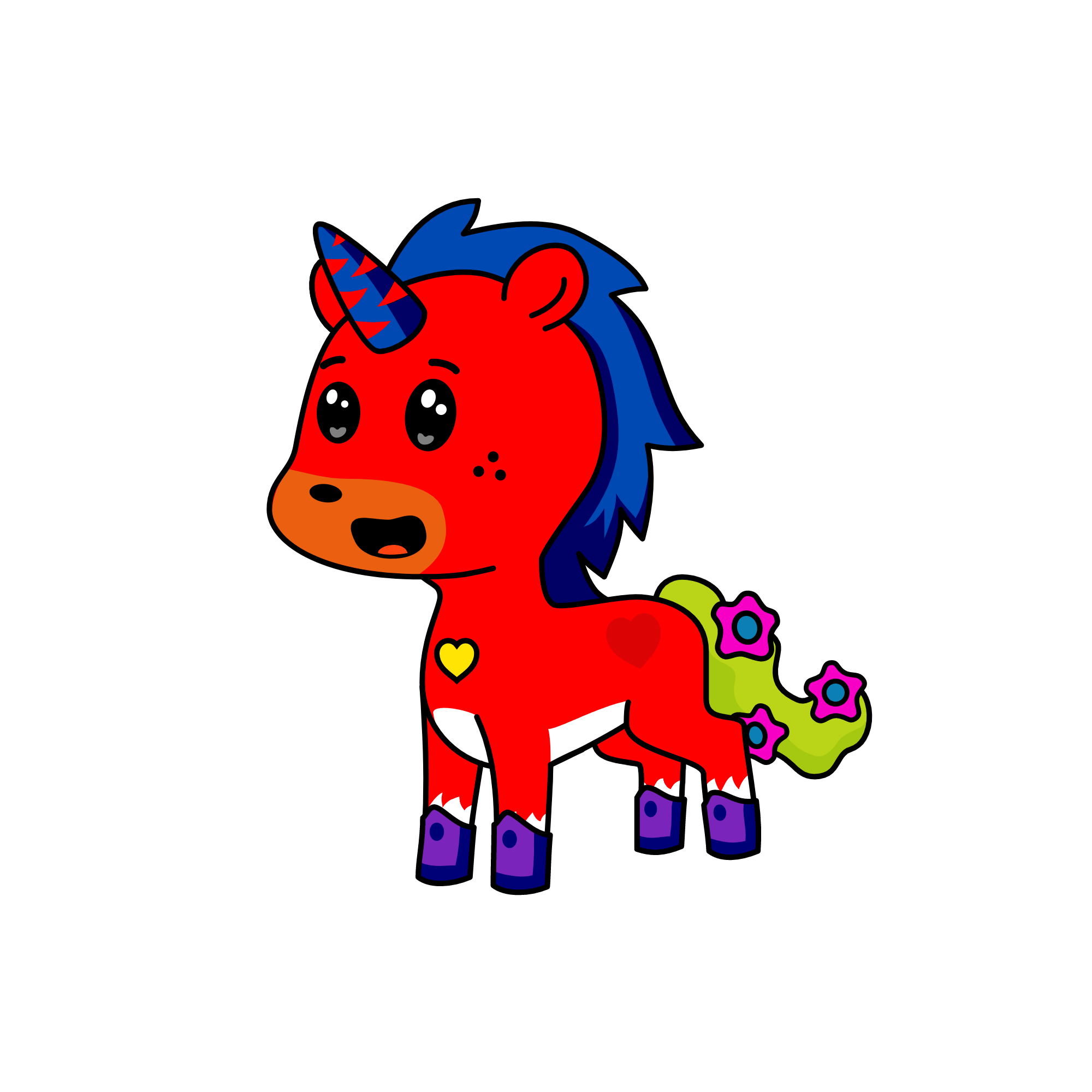Please enter a name..., the unicorn