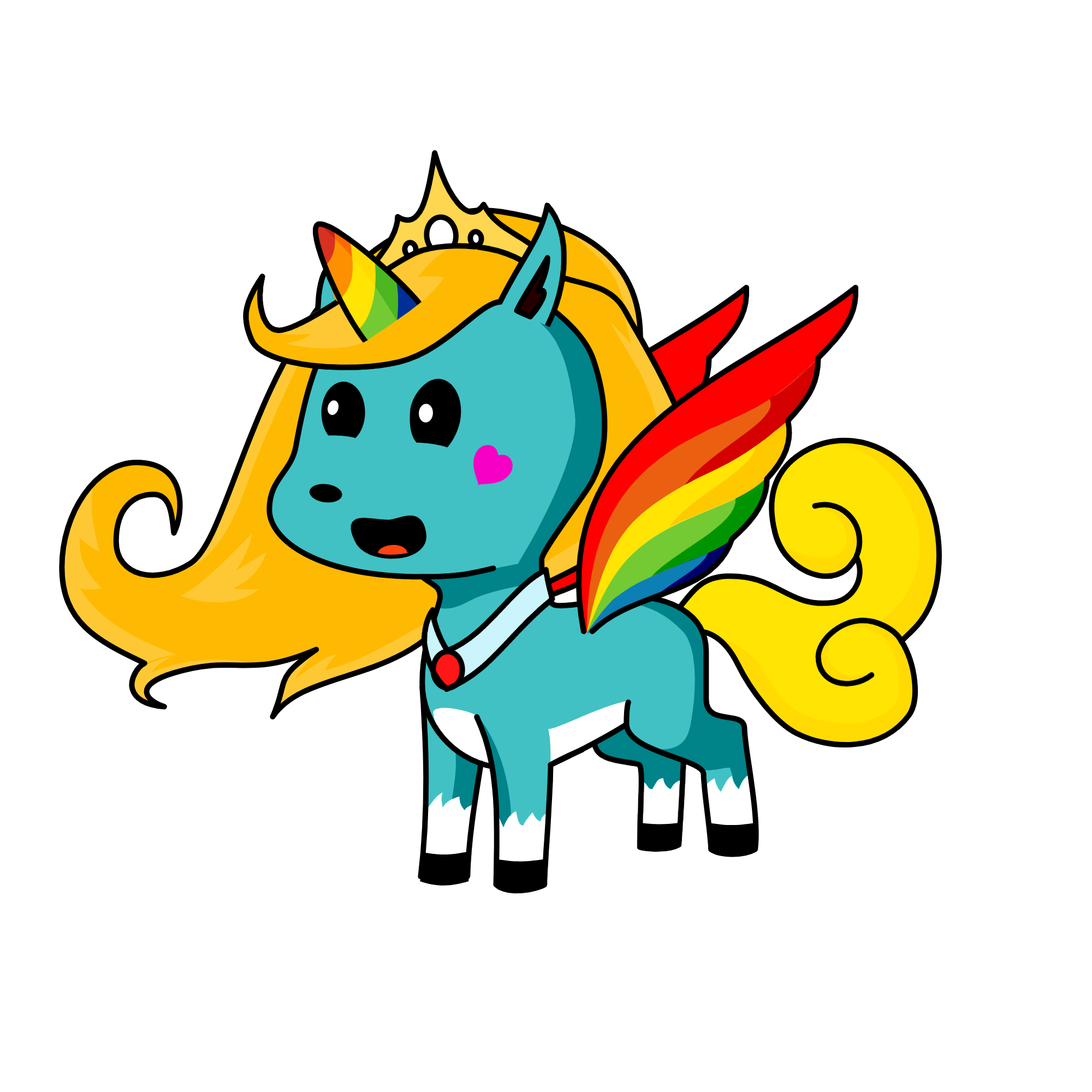 The Queen of the Unicorns, the unicorn