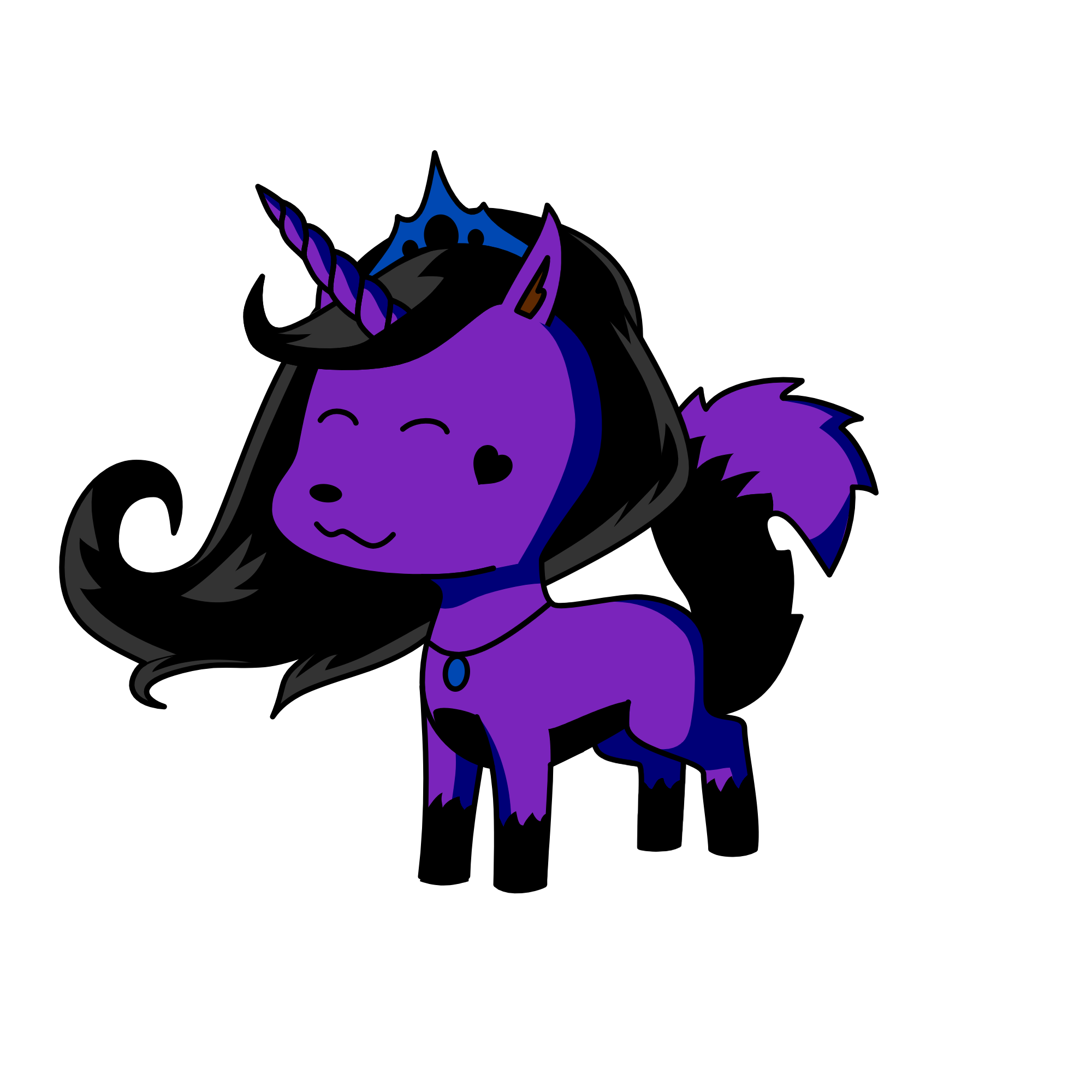 Shadow wolf, the unicorn