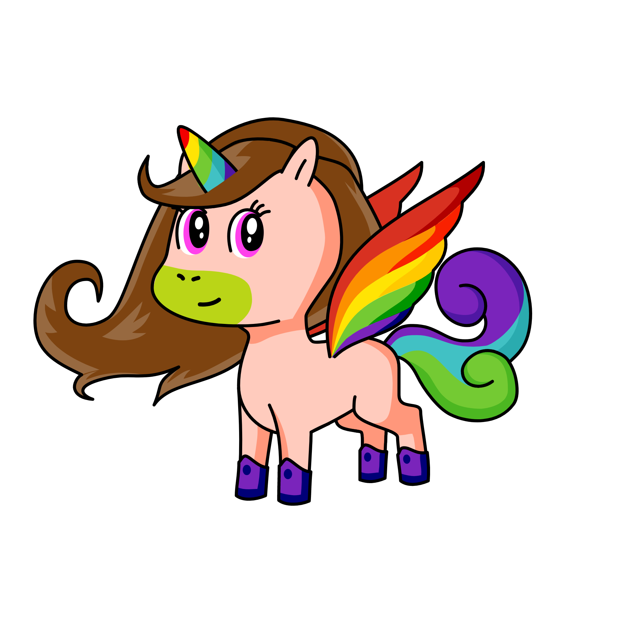 Rainbow Wing, the unicorn