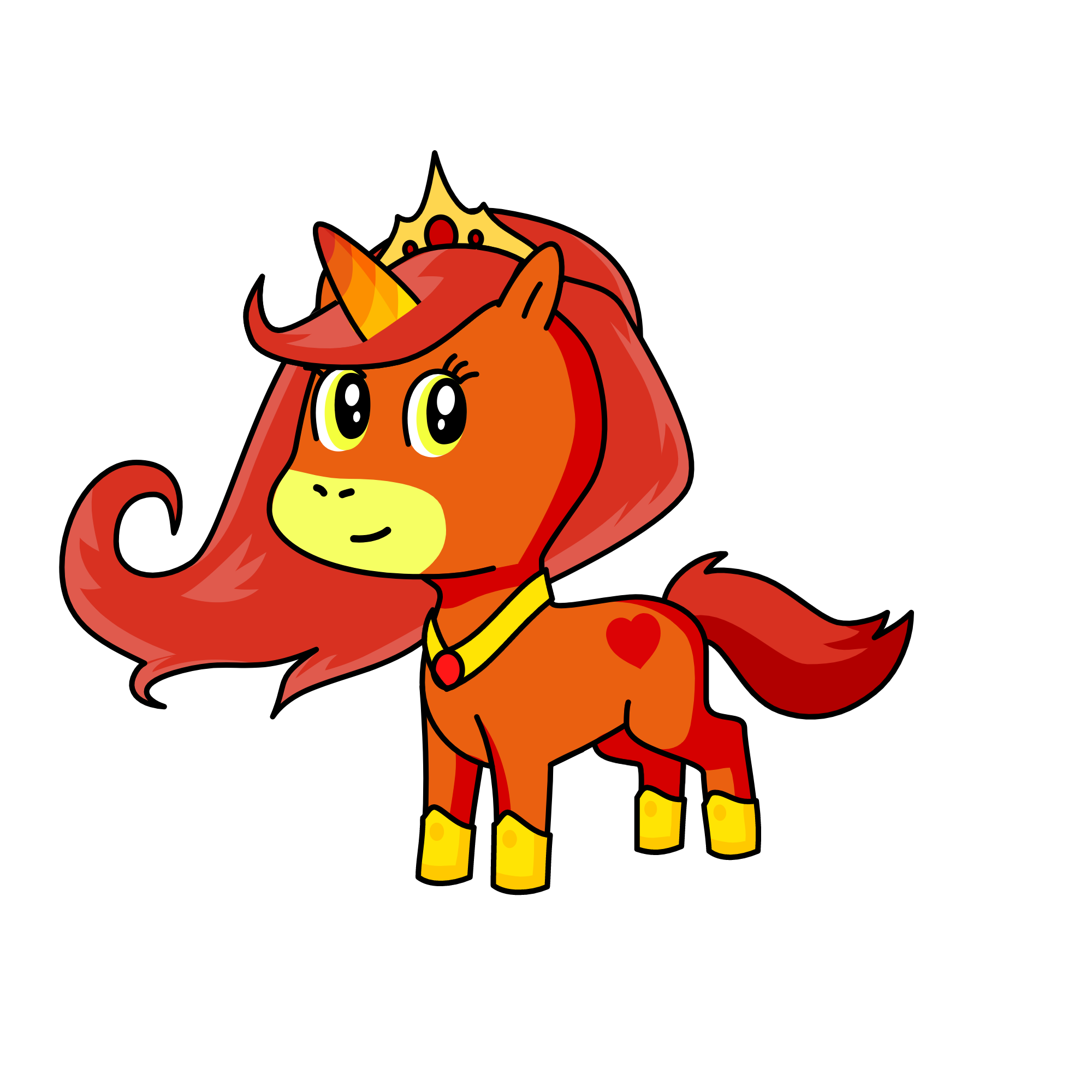 Flame, the unicorn