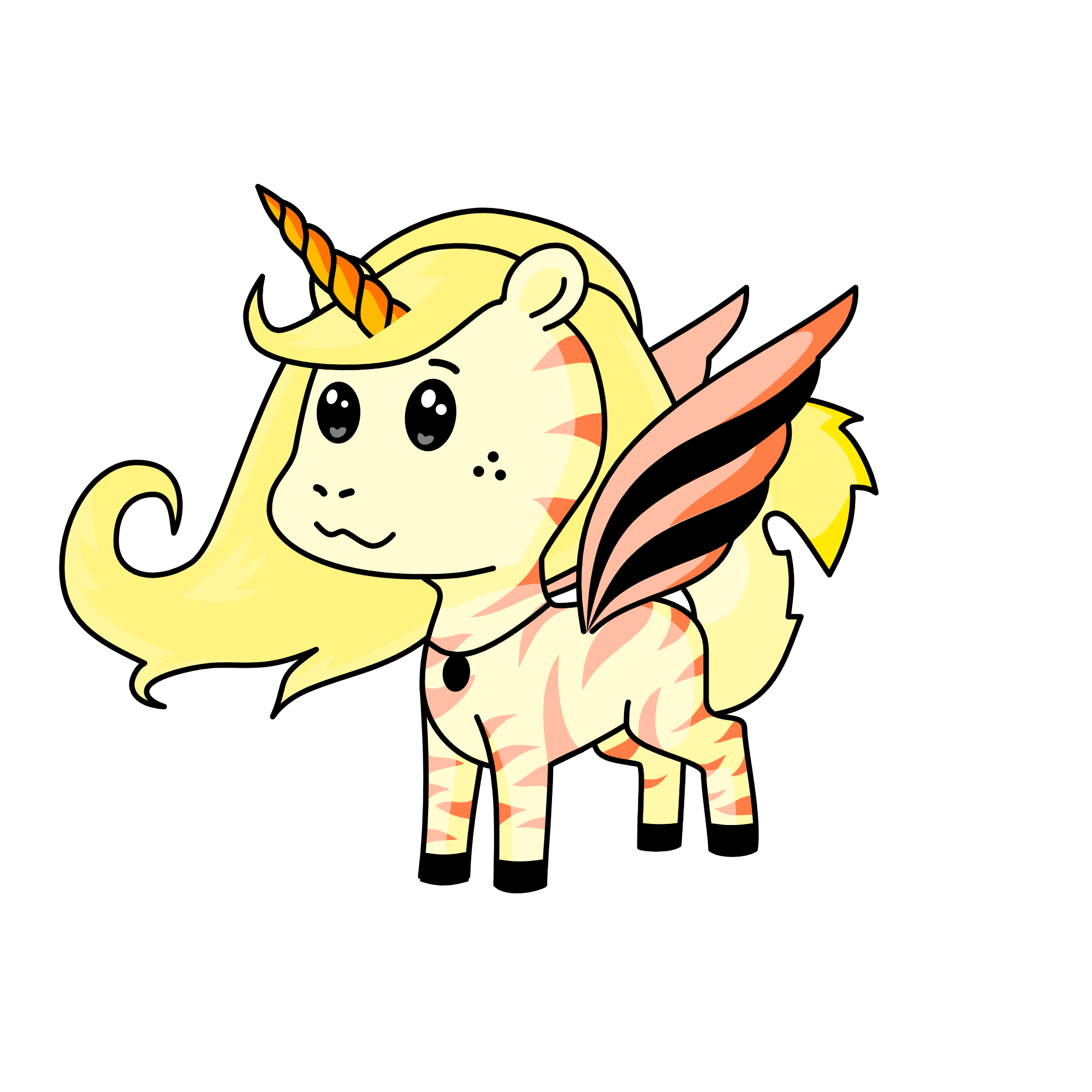 Tiger Girl, the unicorn