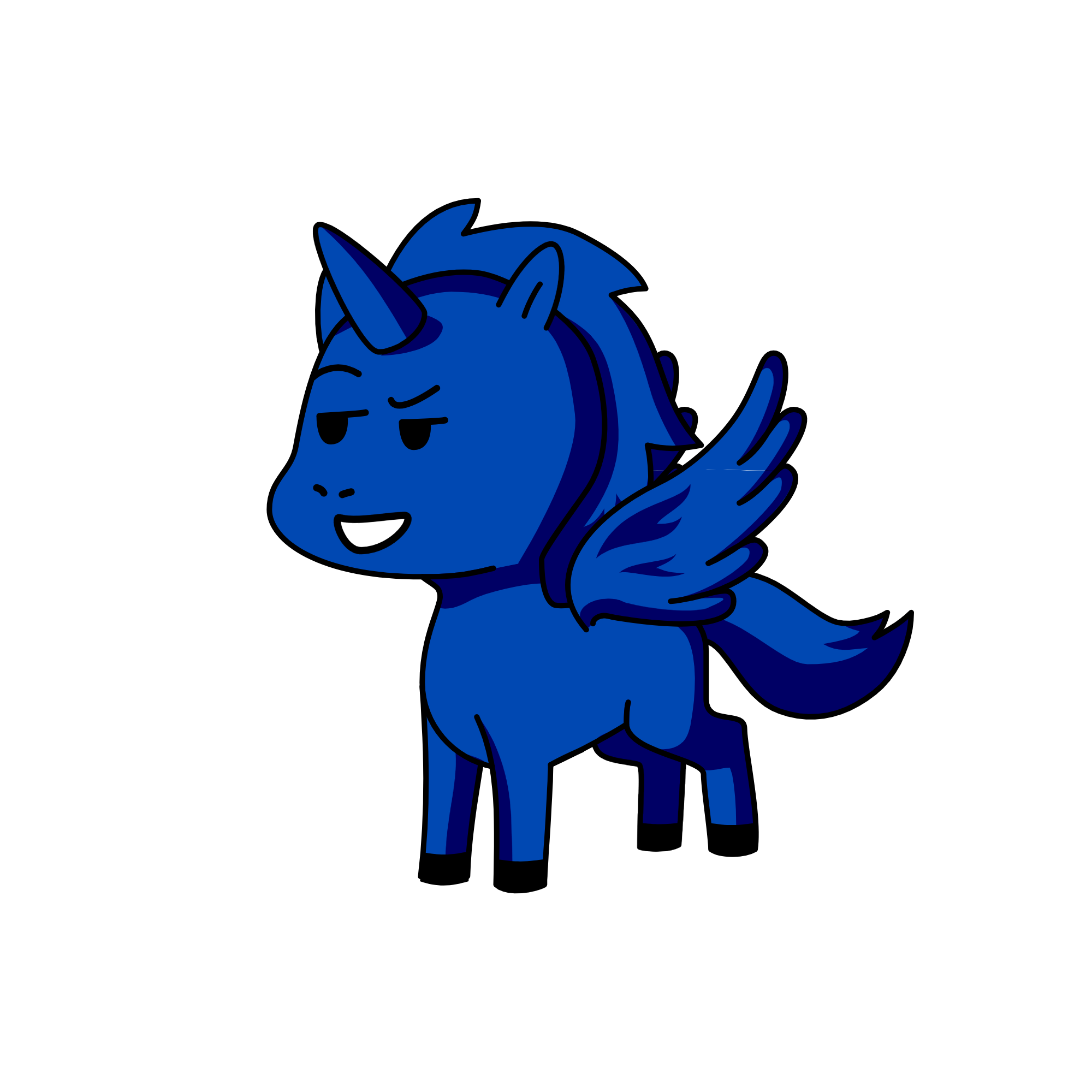 offspring of rainbowdash, the unicorn
