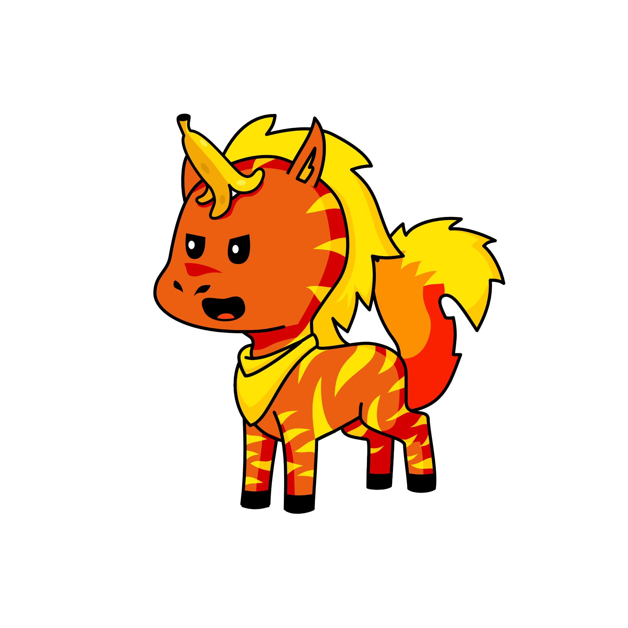 fireycorn, the unicorn