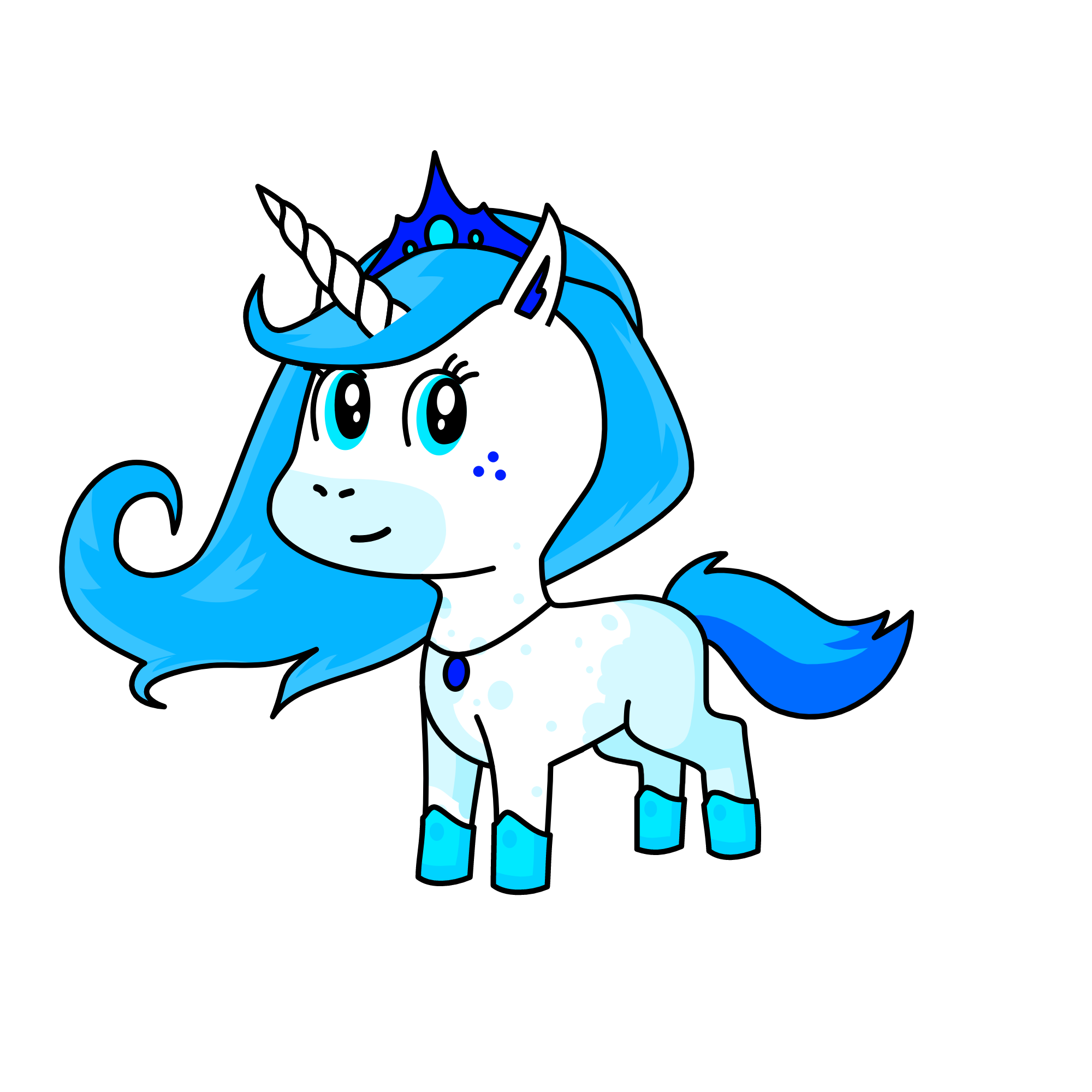 Winter, the unicorn