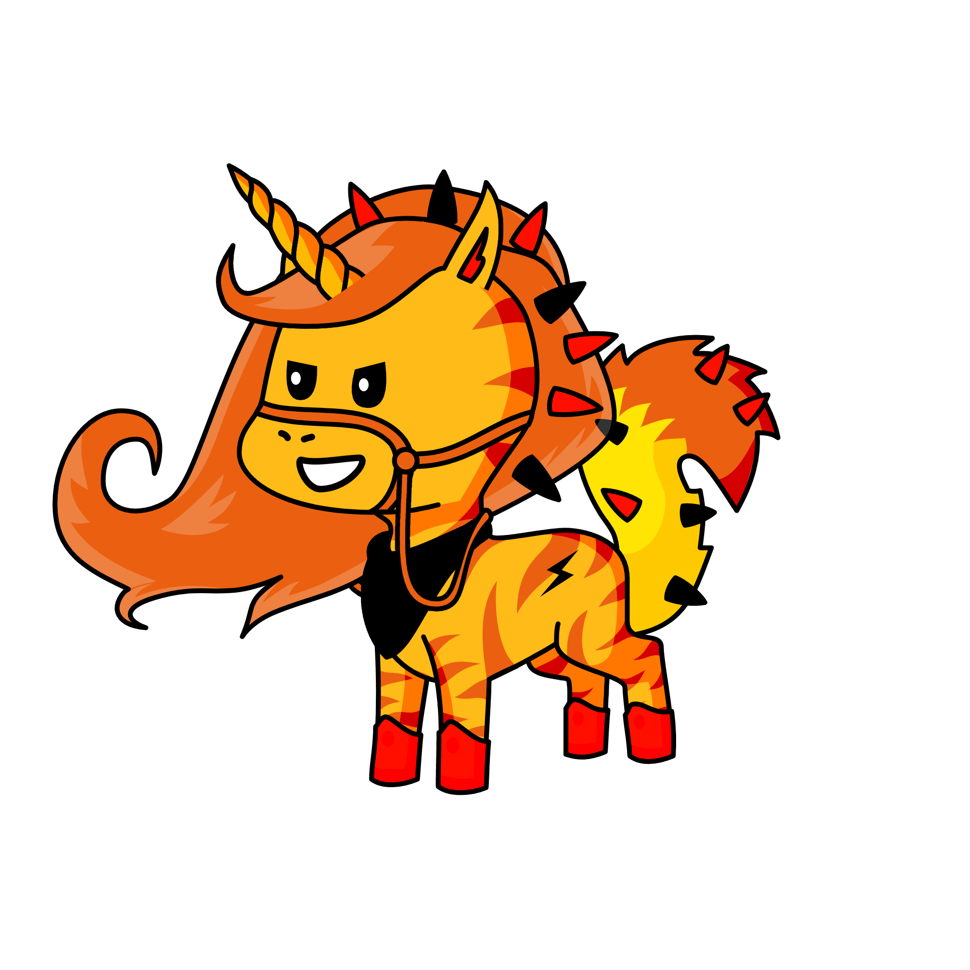 Fire, the unicorn