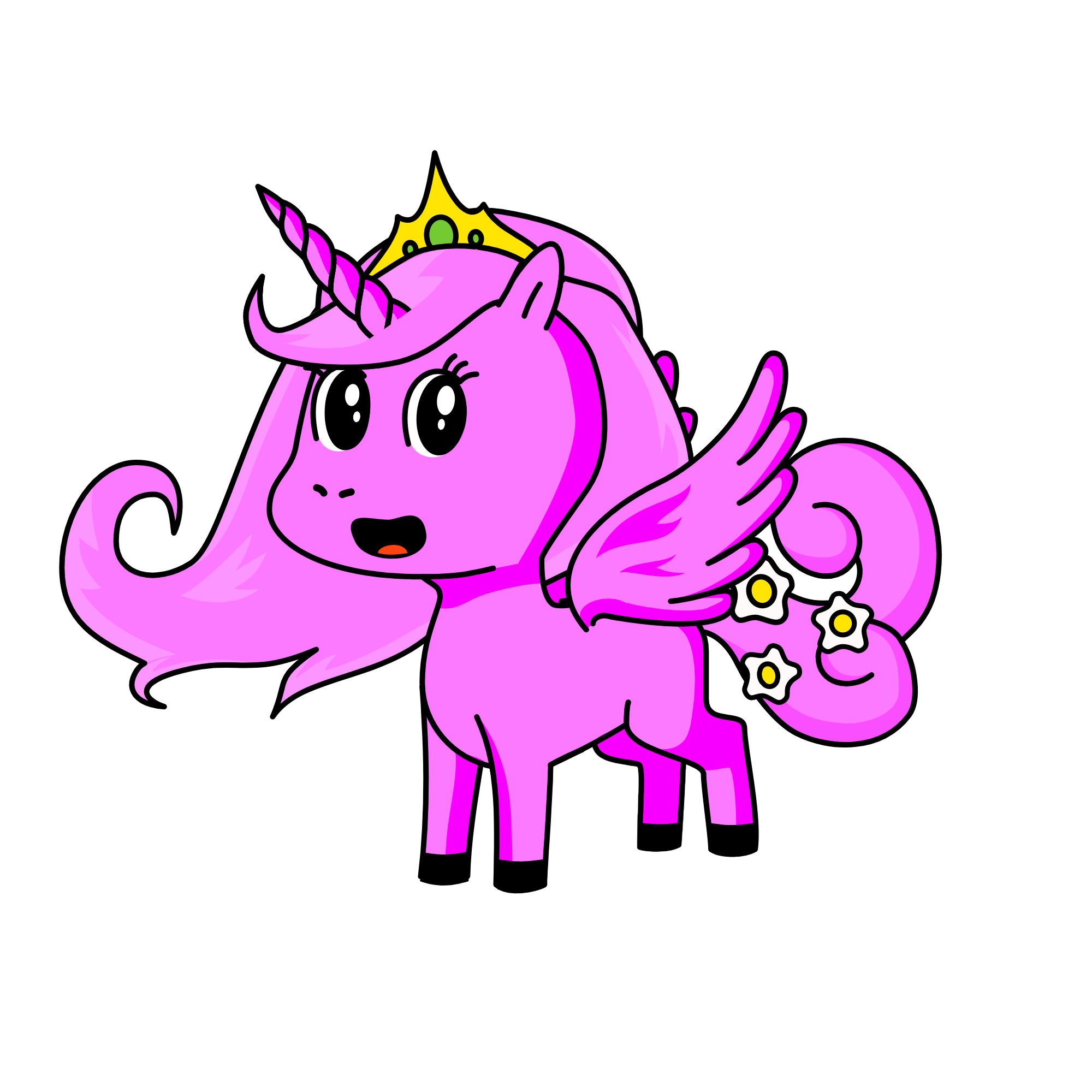 rose, the unicorn
