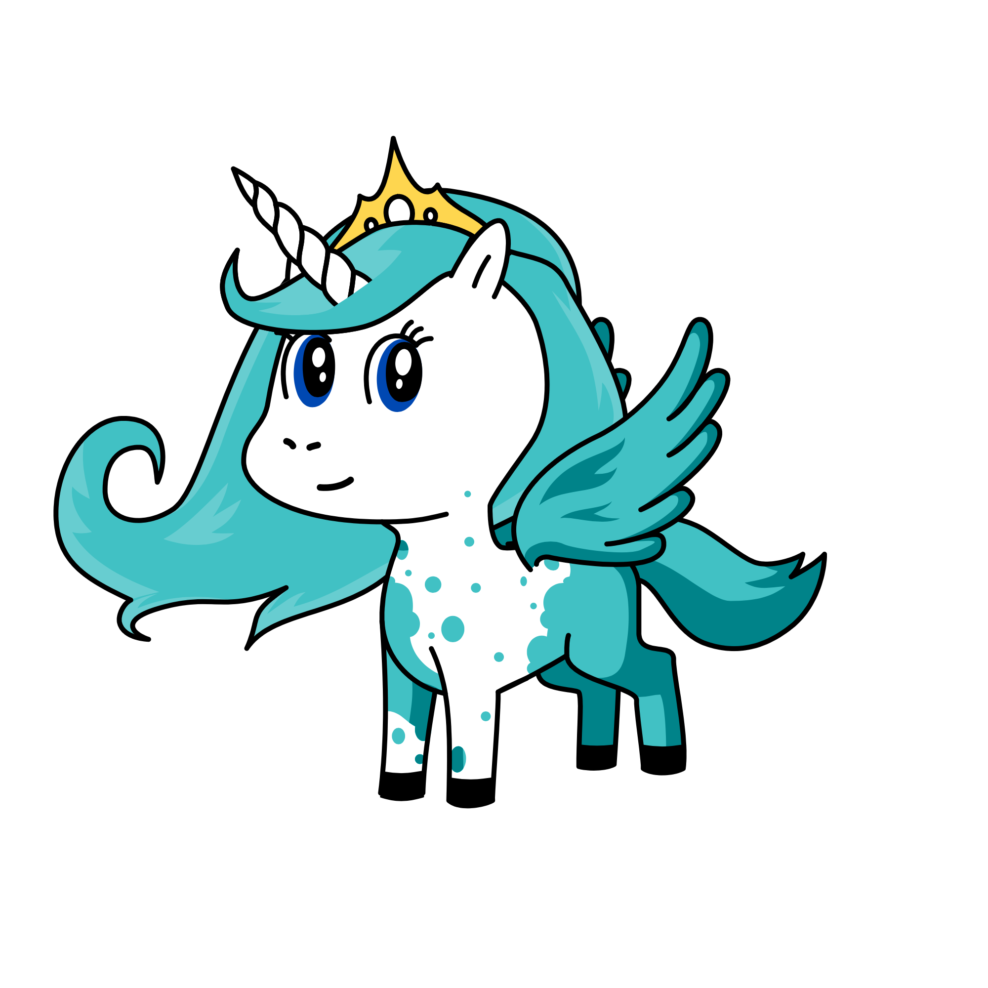 Princess Icecube, the unicorn