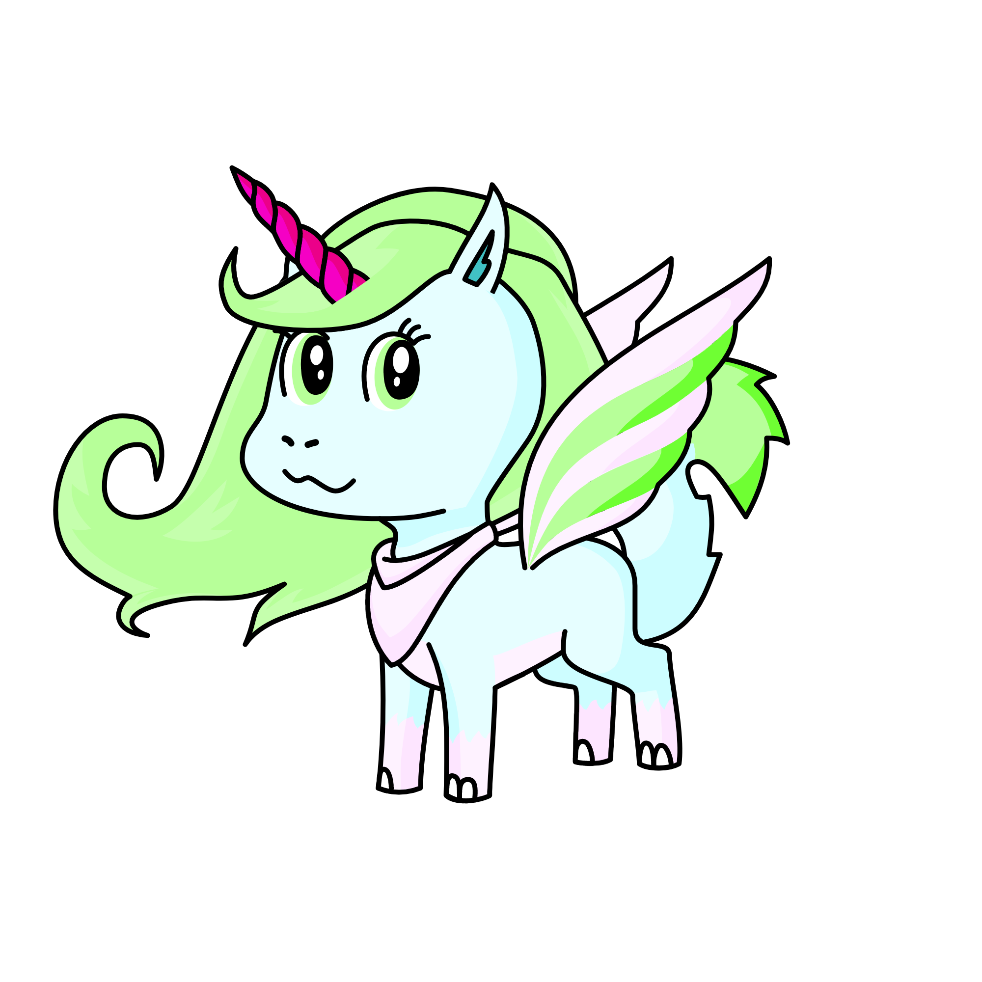 Icicle, the unicorn