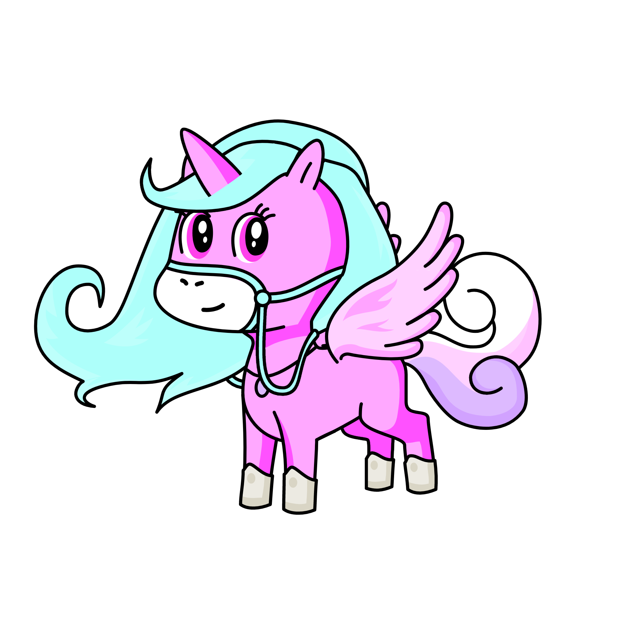 Pastelania, the unicorn