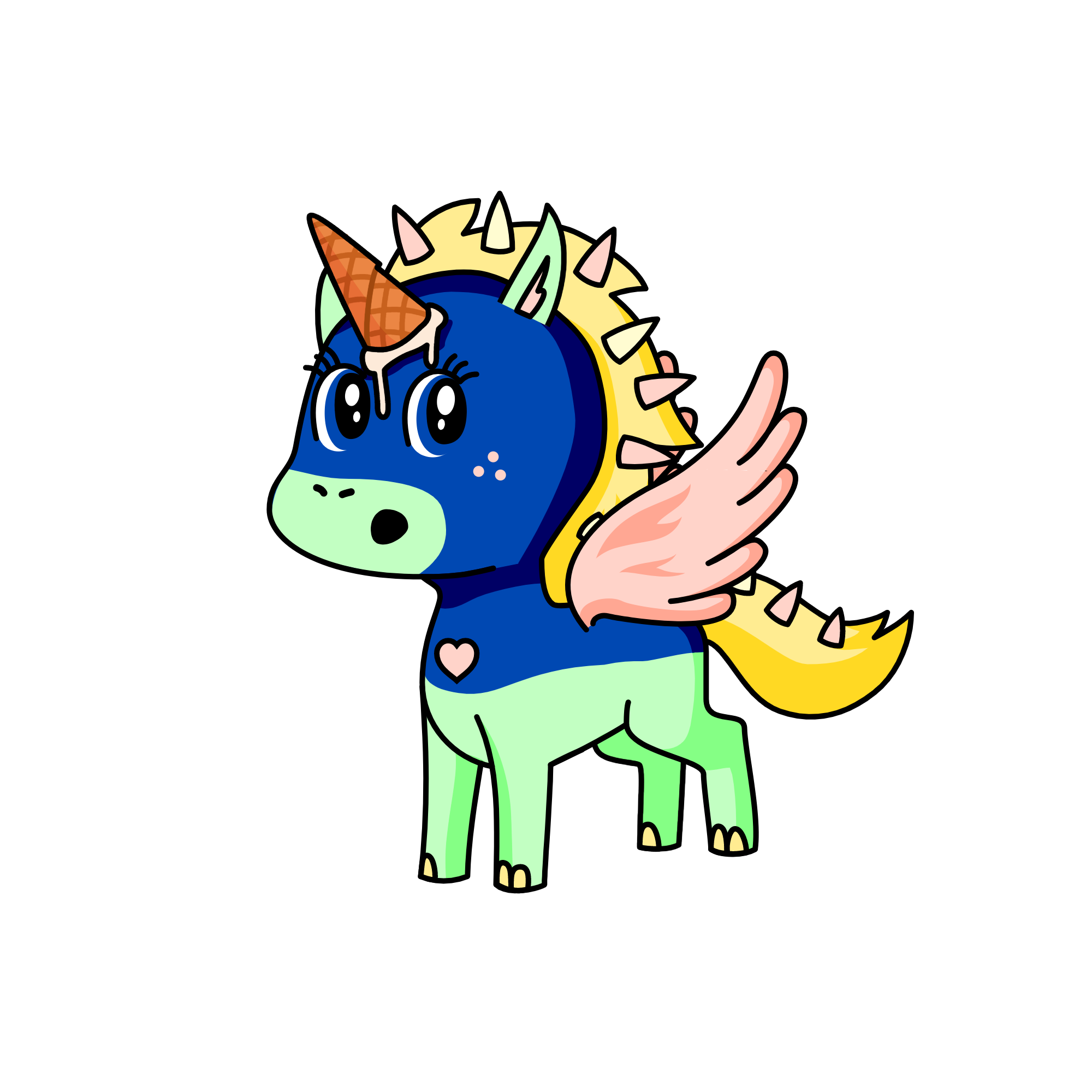 Raibow Sorbet, the unicorn