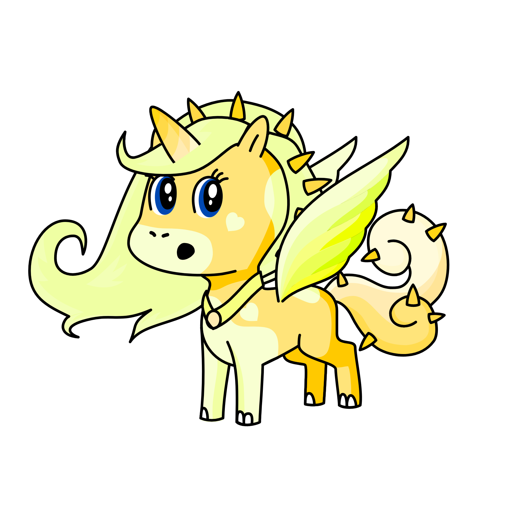 50 Shades Of Yellow, the unicorn