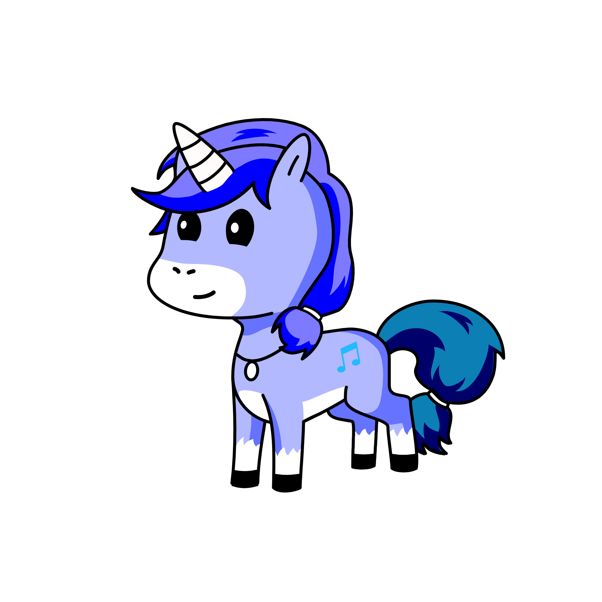 Blue-icorn, the unicorn
