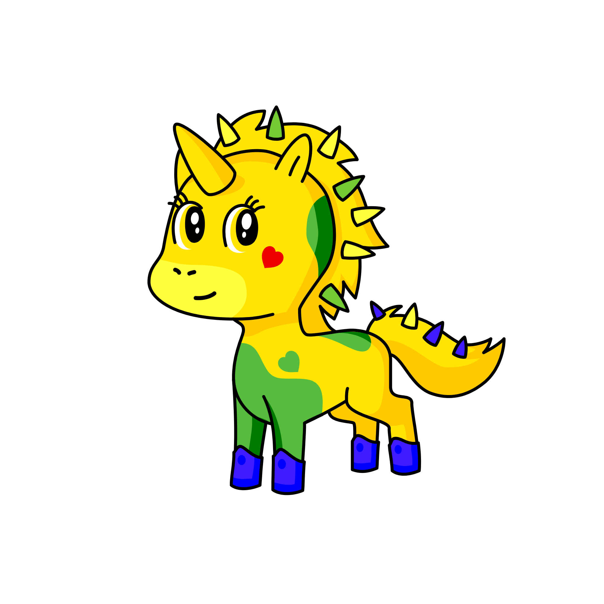 Sun, the unicorn