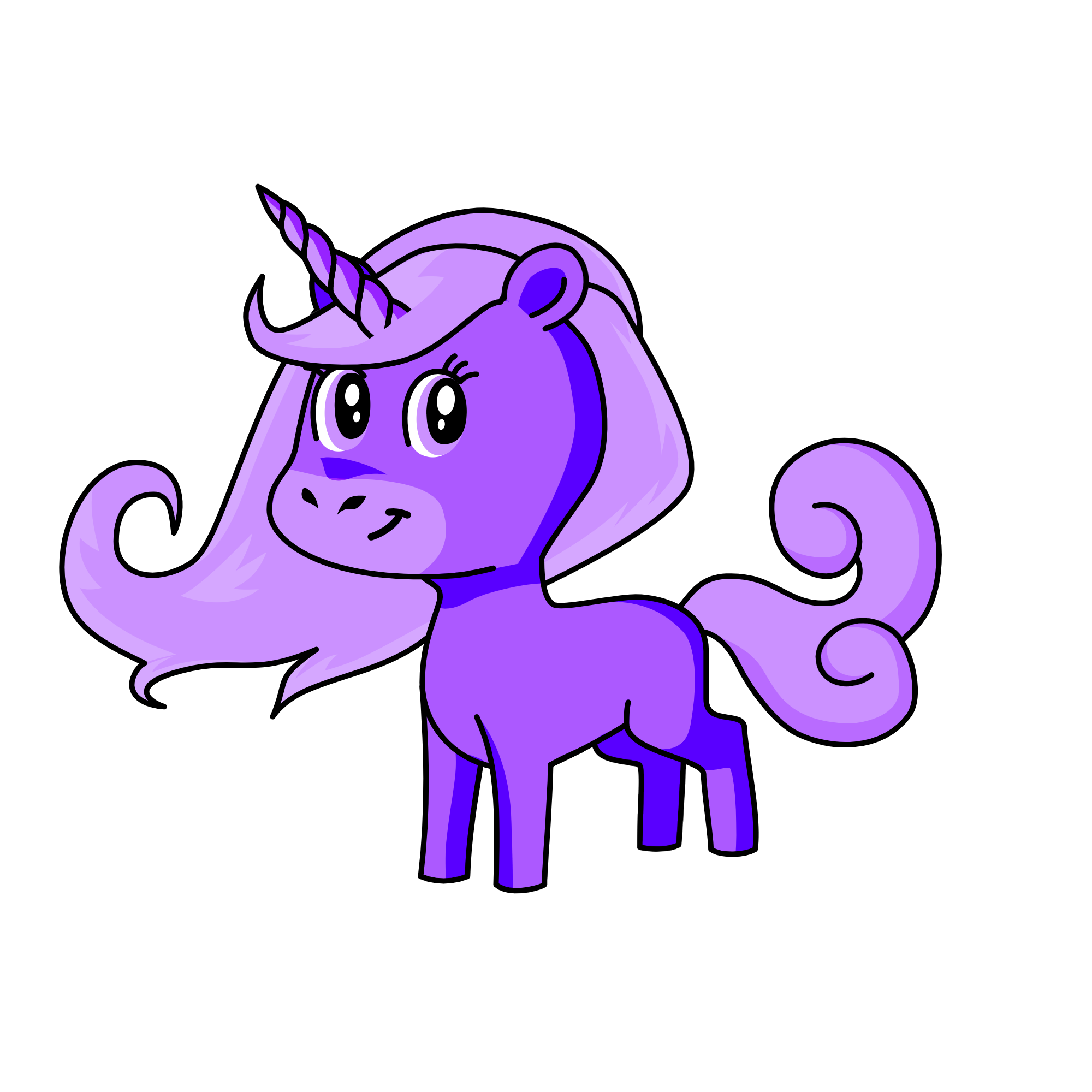 lavender blimp, the unicorn