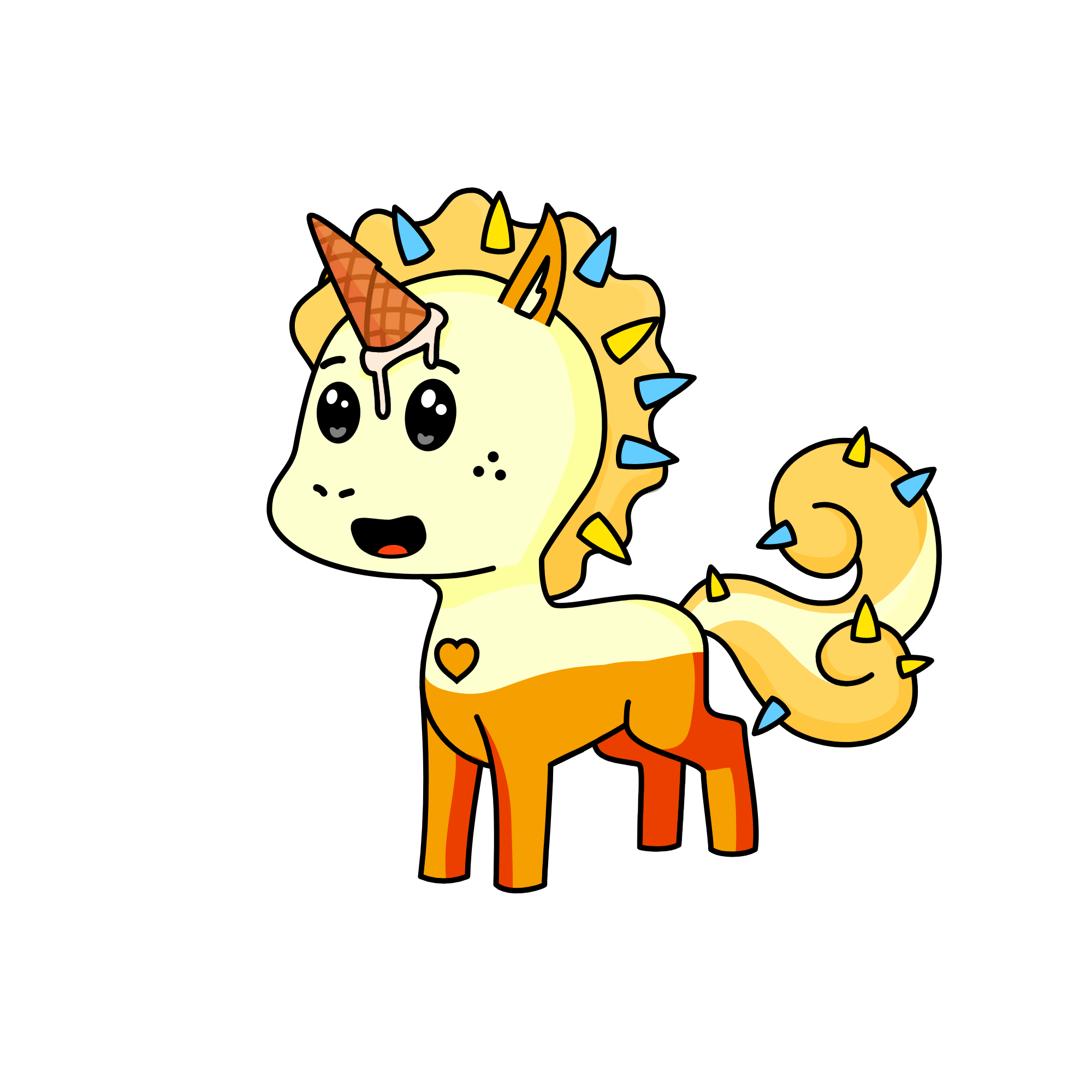 Ice cream, the unicorn