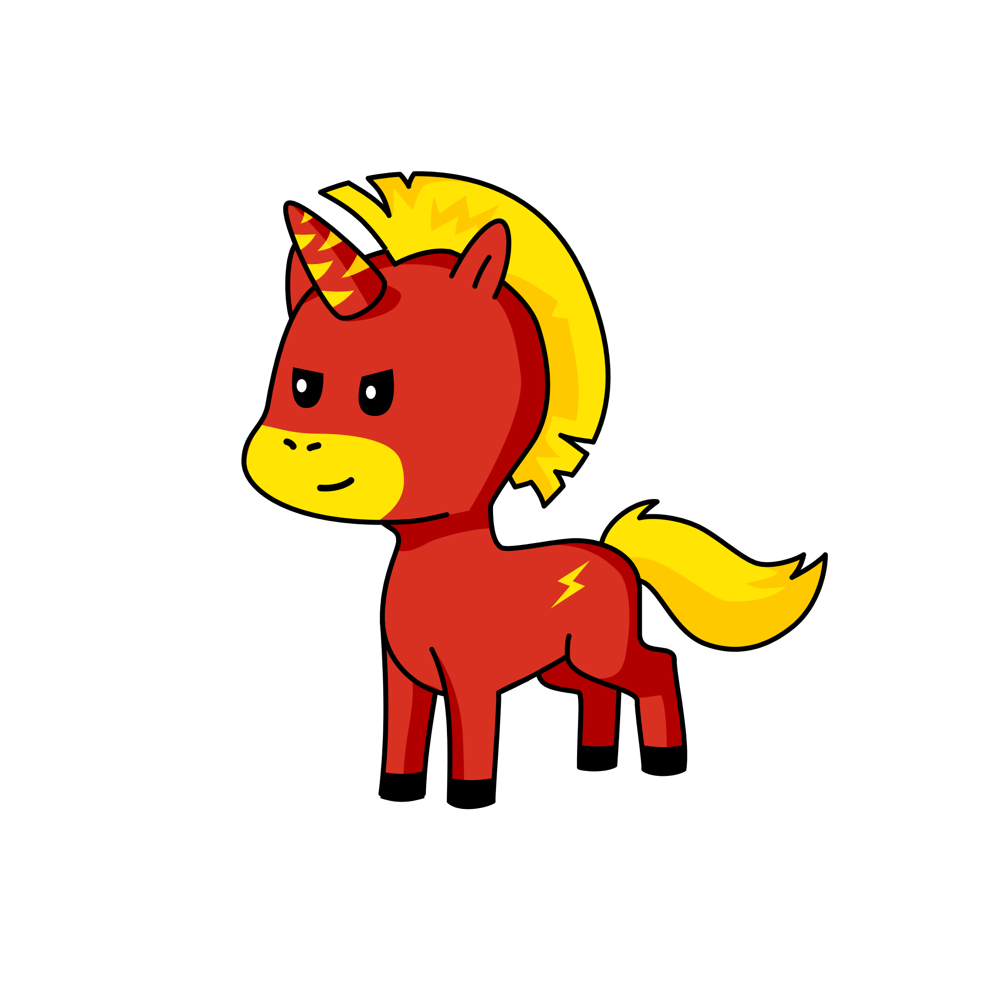 Lightning bolt, the unicorn