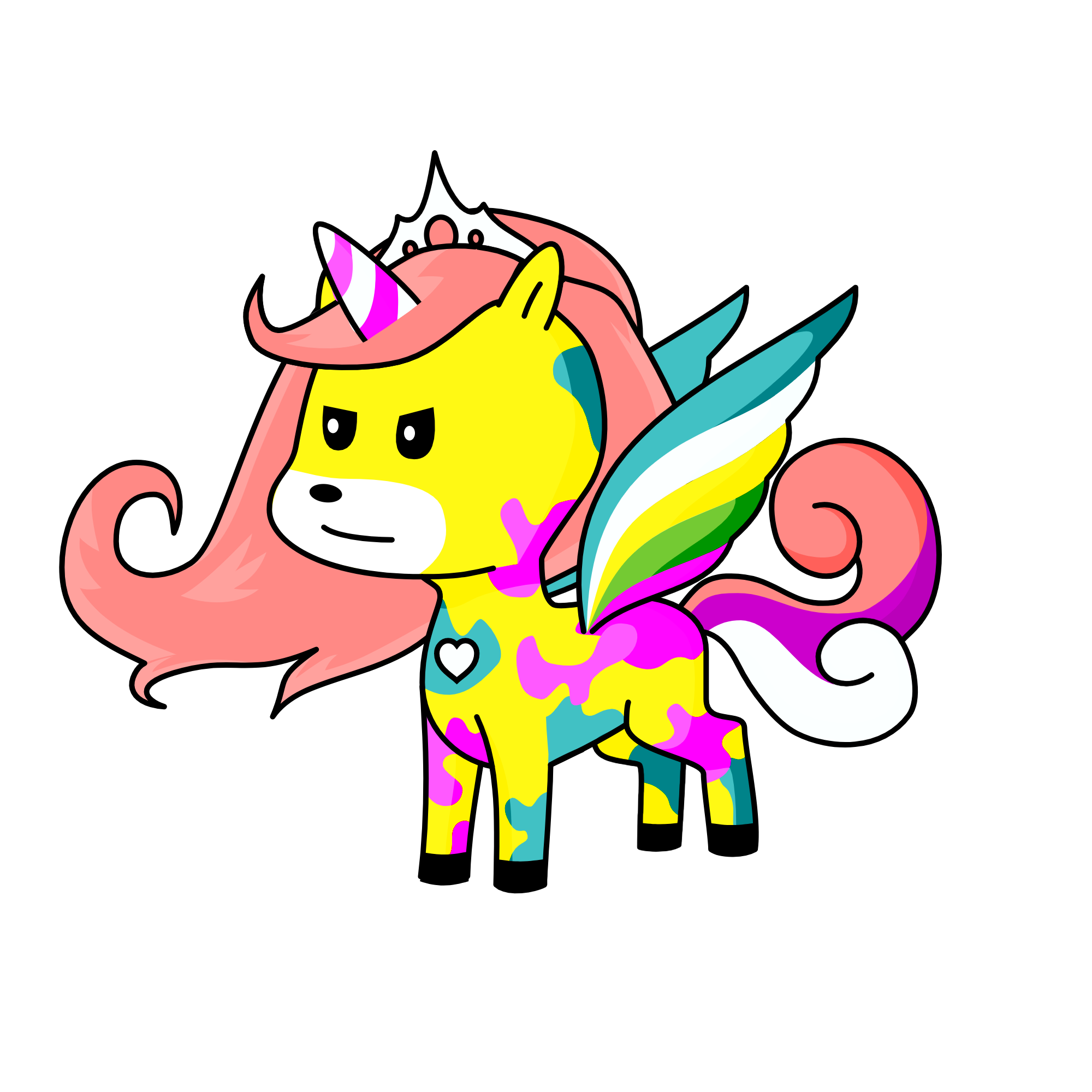 louder, the unicorn
