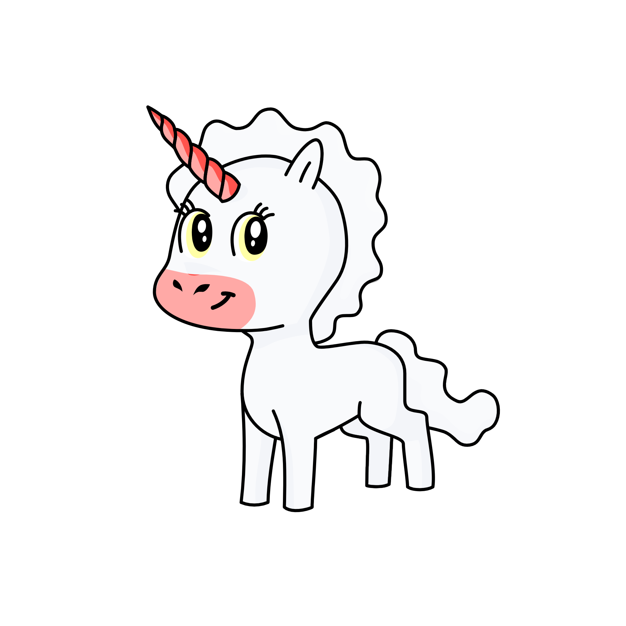 cloud girl, the unicorn