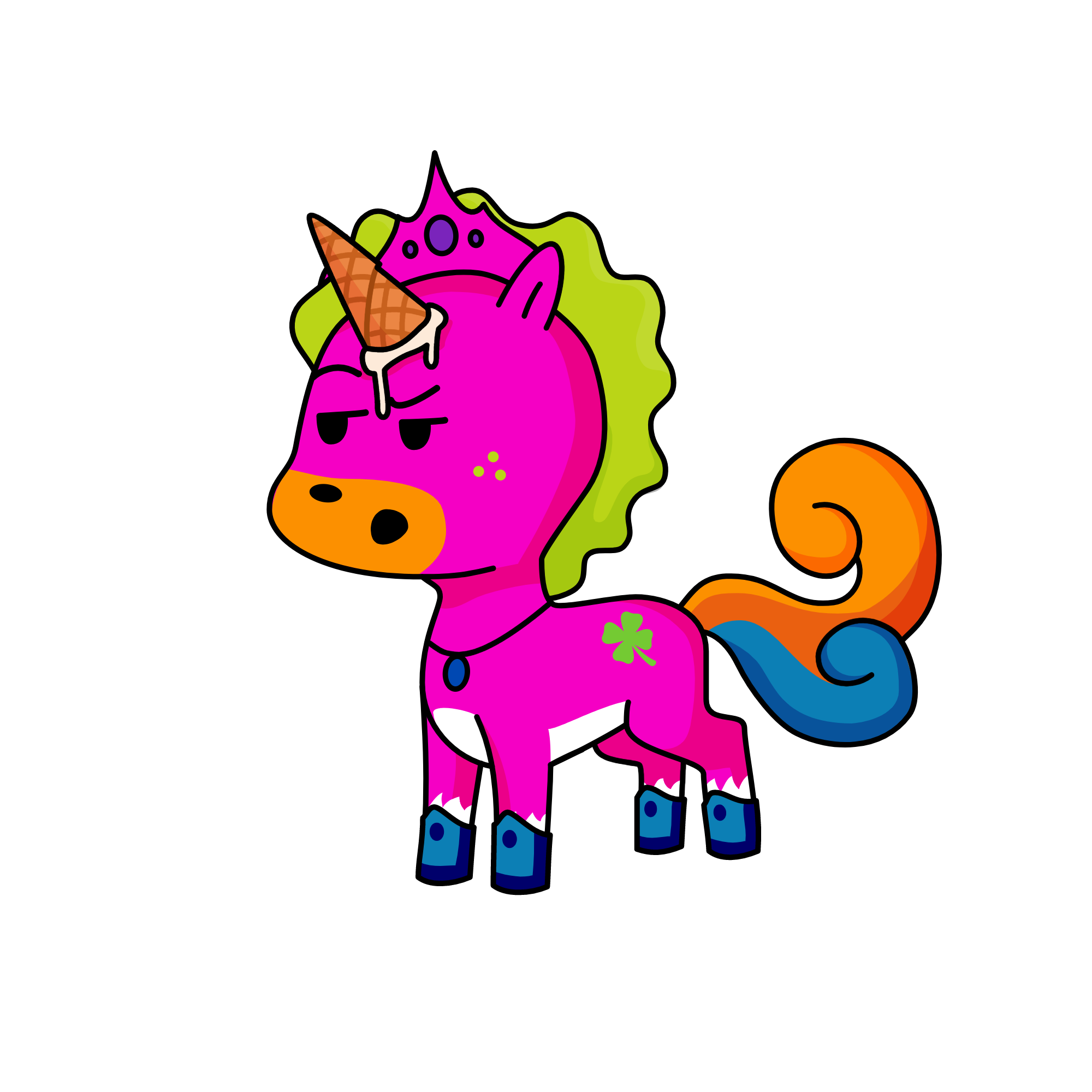 shave, the unicorn