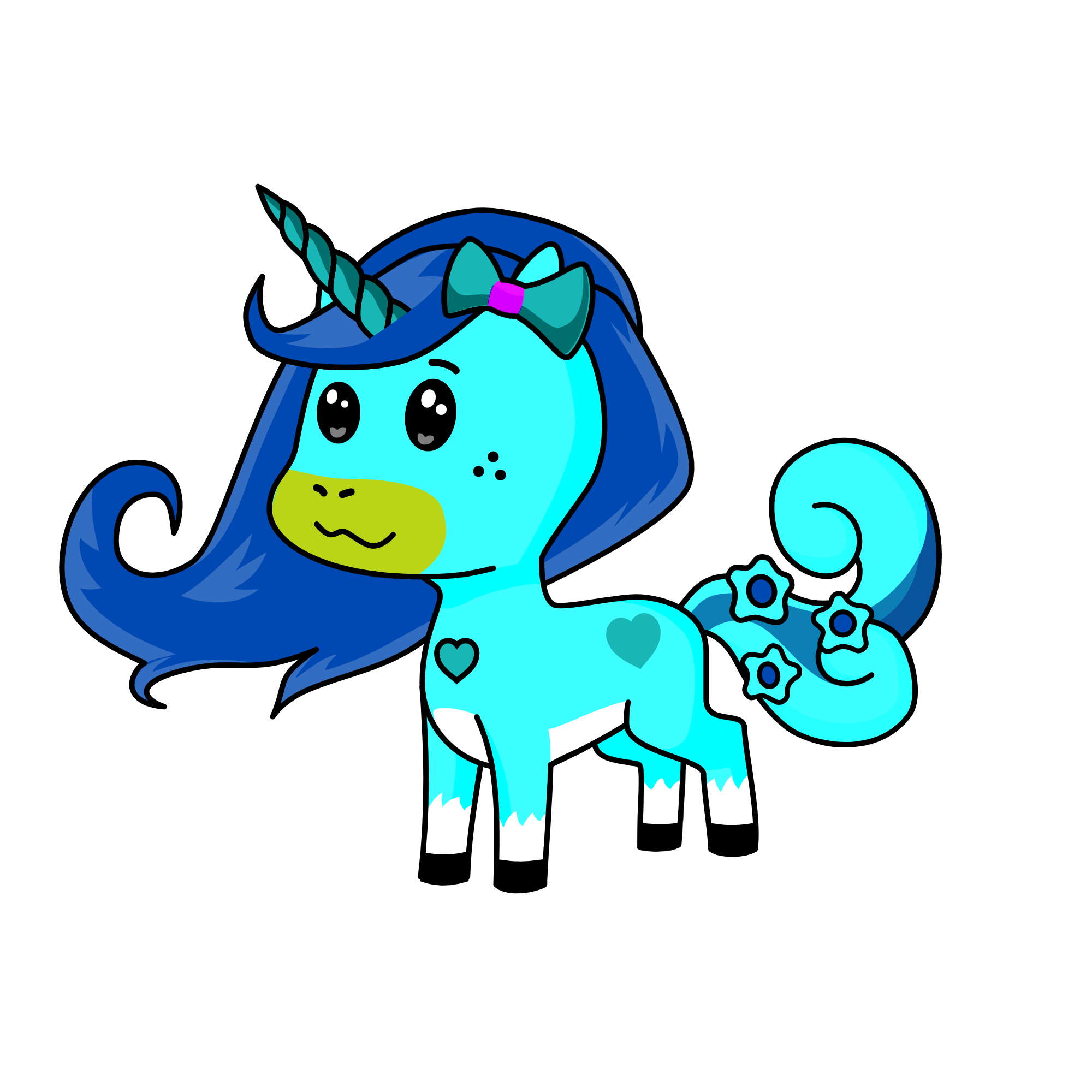 happy midnight, the unicorn