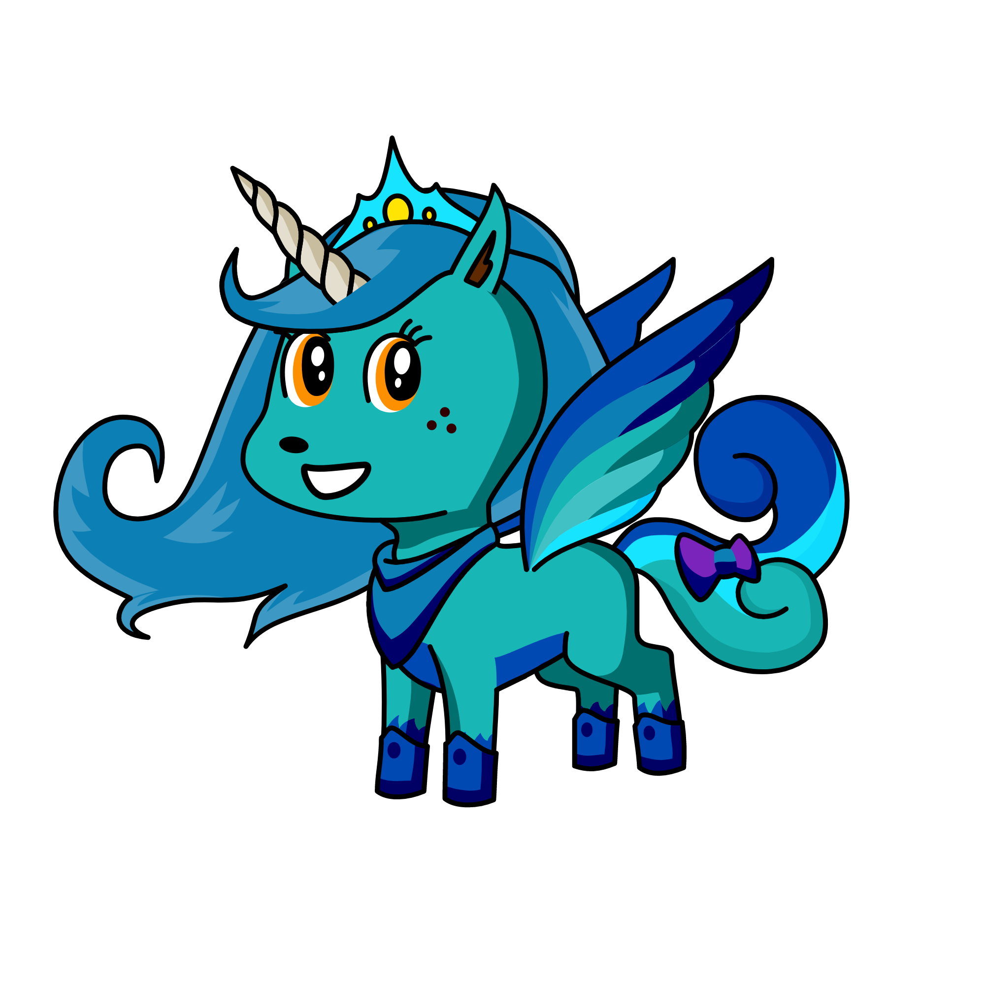 Queen Winter, the unicorn