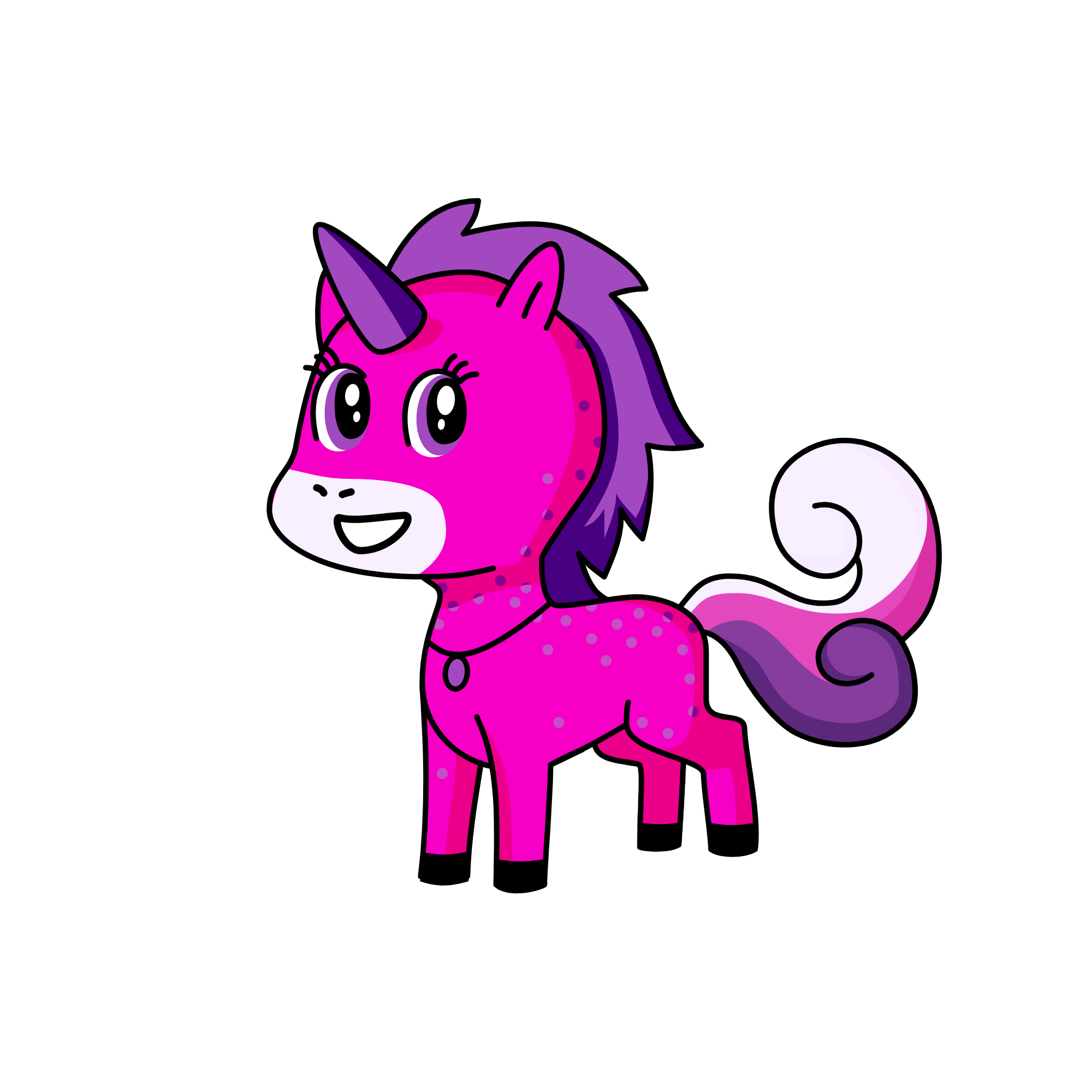 Pinky, the unicorn