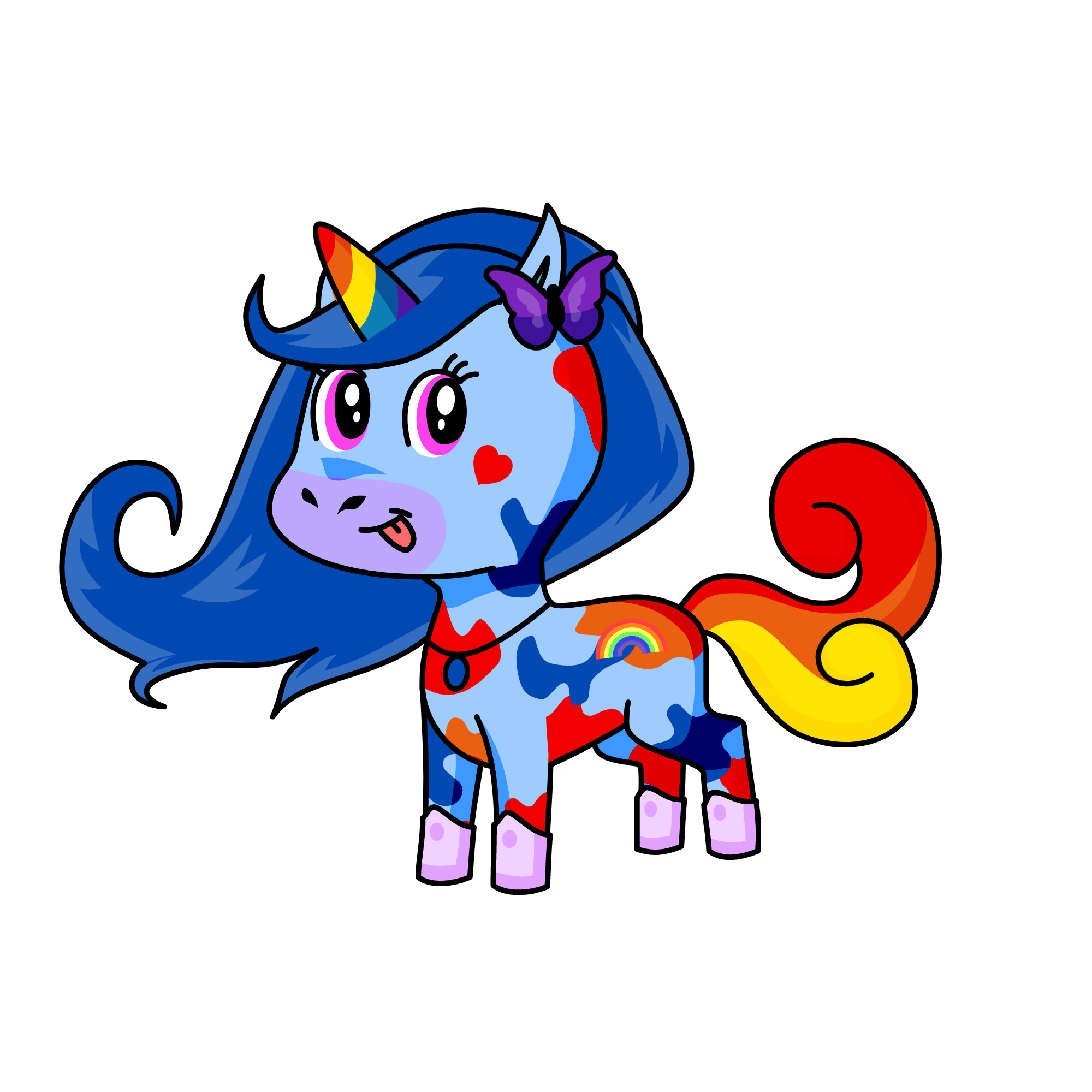 Rainbow Palm, the unicorn