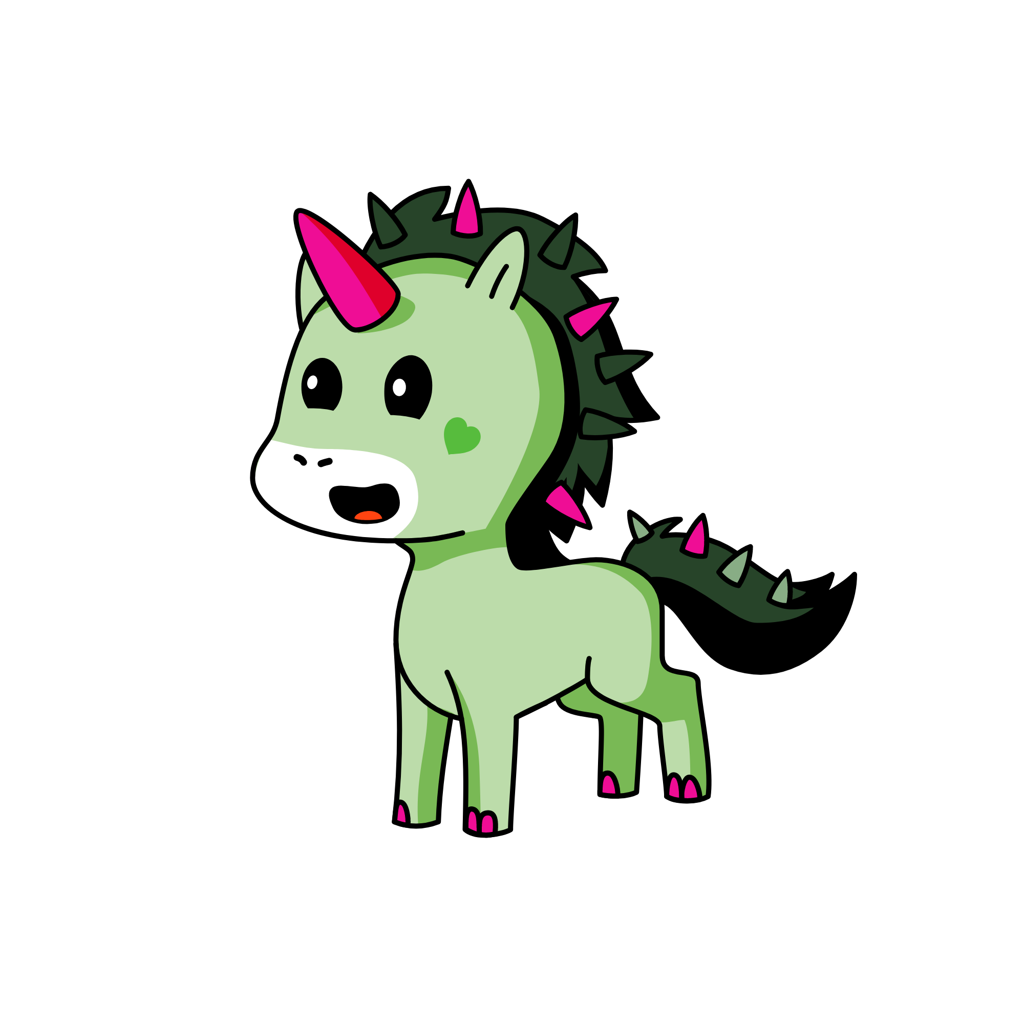 dino-horse, the unicorn