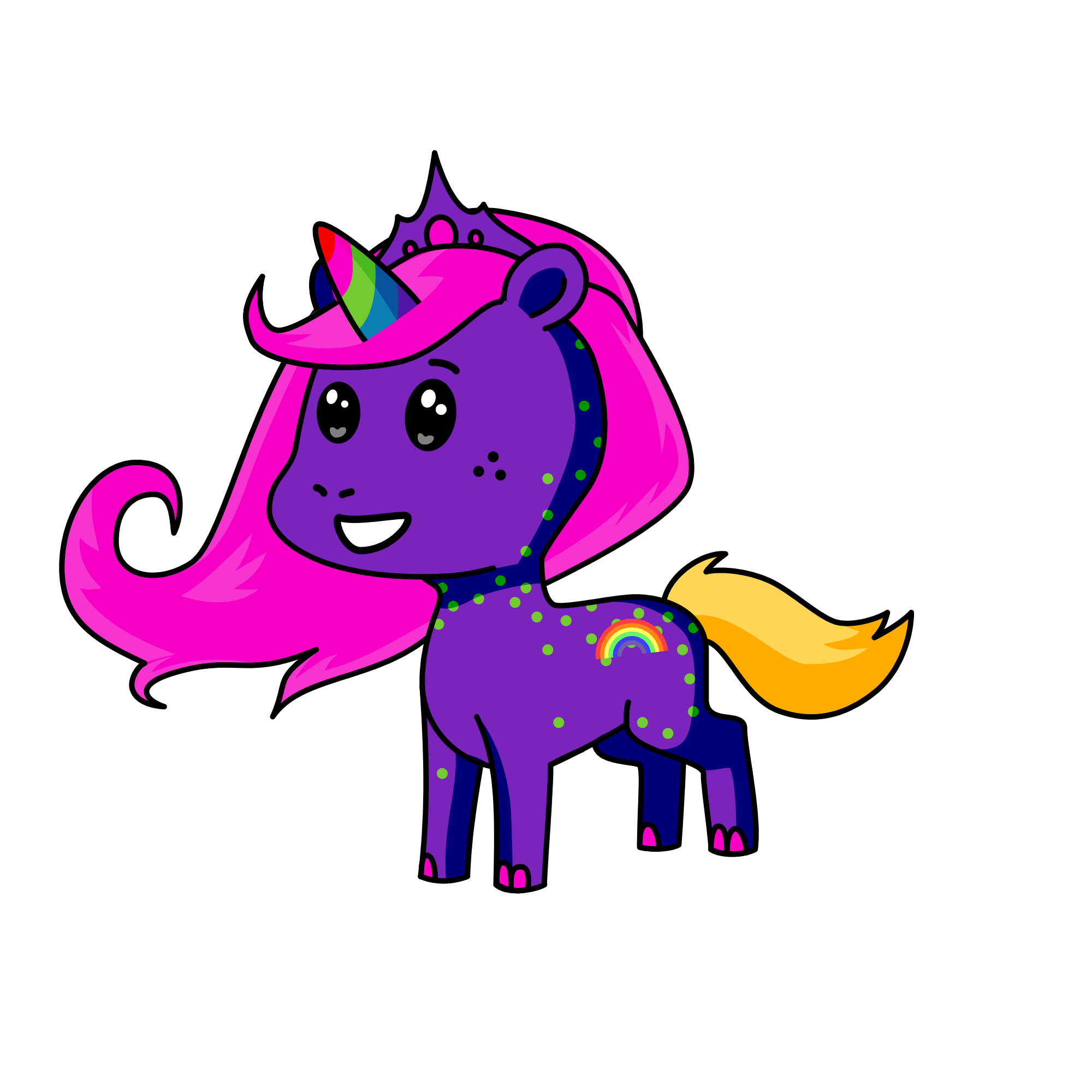 Rainbow Dash , the unicorn