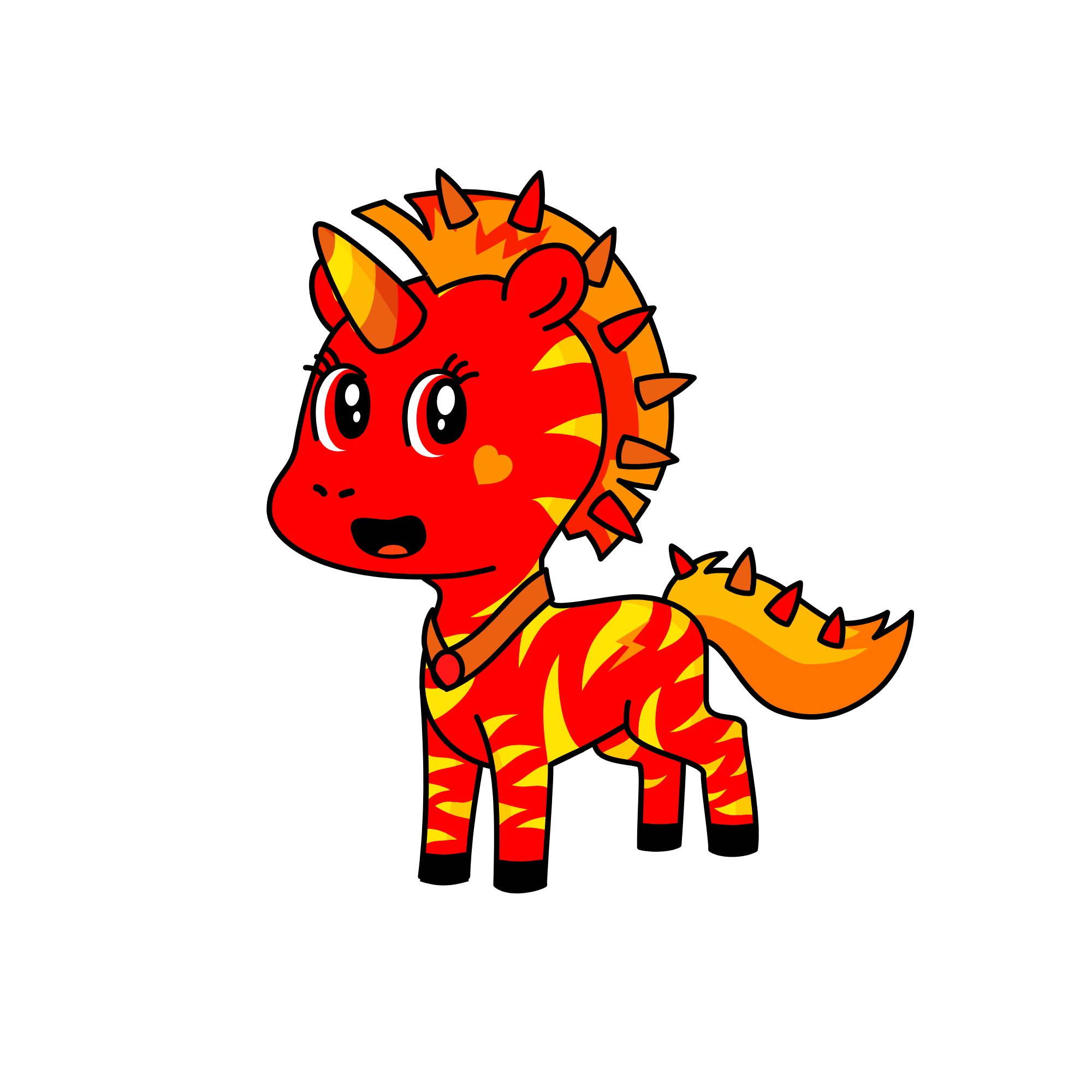 Fire, the unicorn