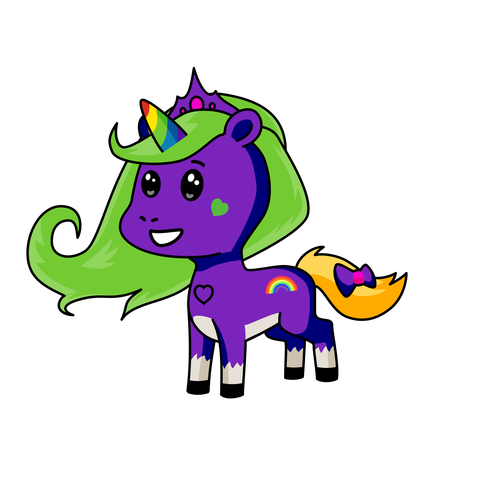 Princess raspberry, the unicorn