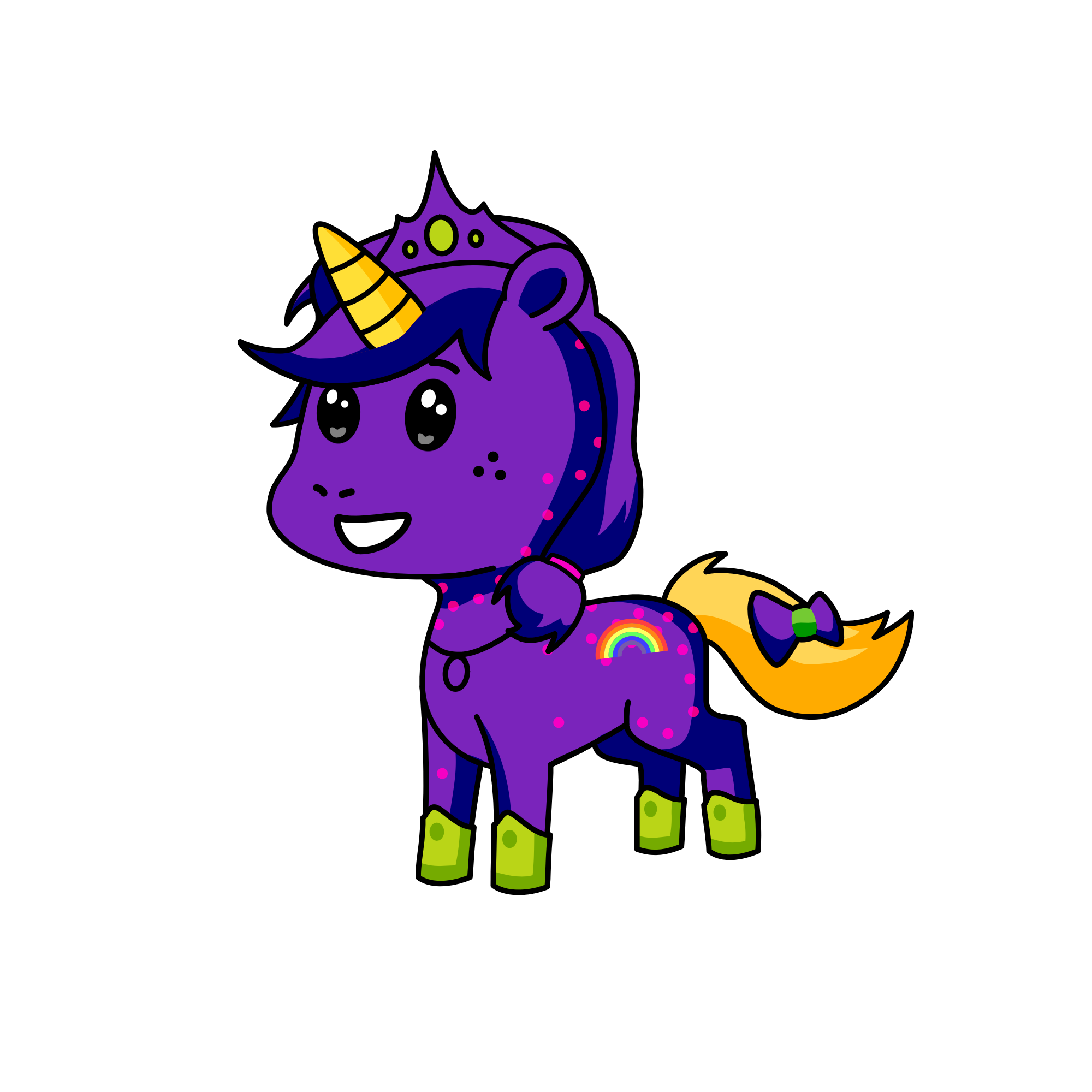 Princess raspberry, the unicorn