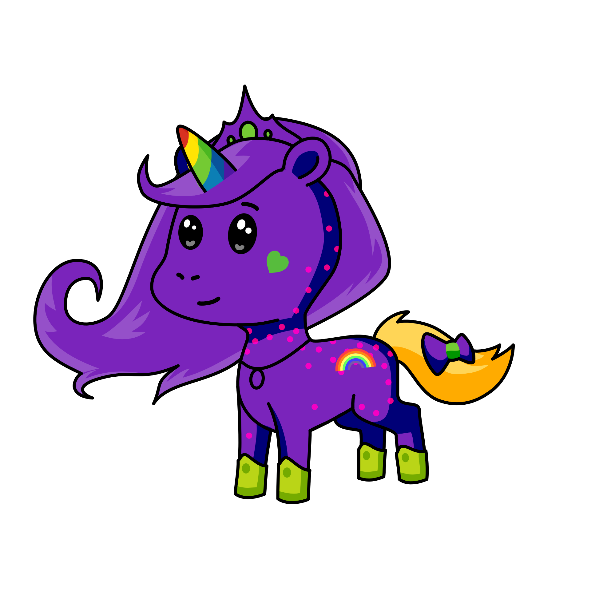 Princess raspberry, the unicorn