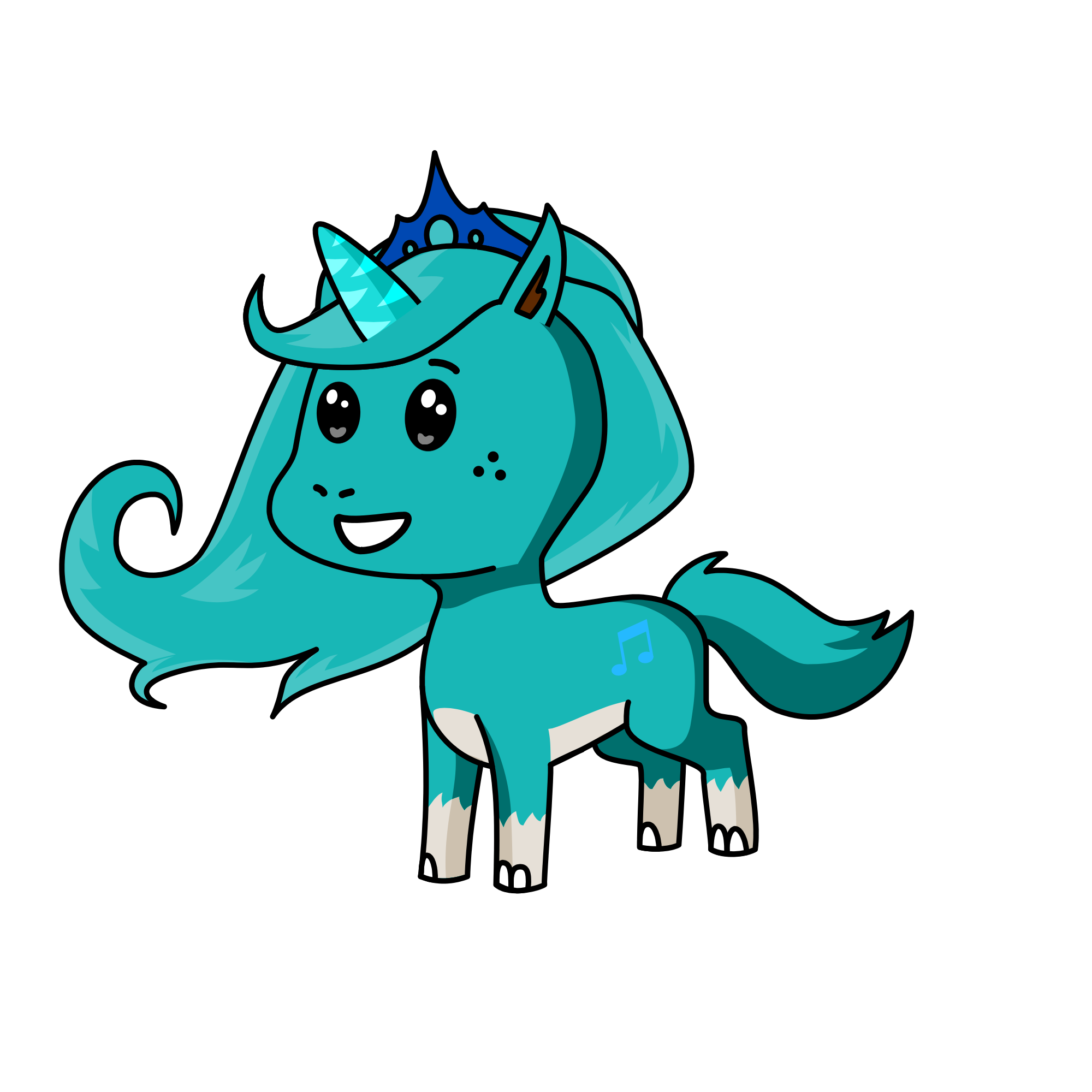 Ice queen, the unicorn