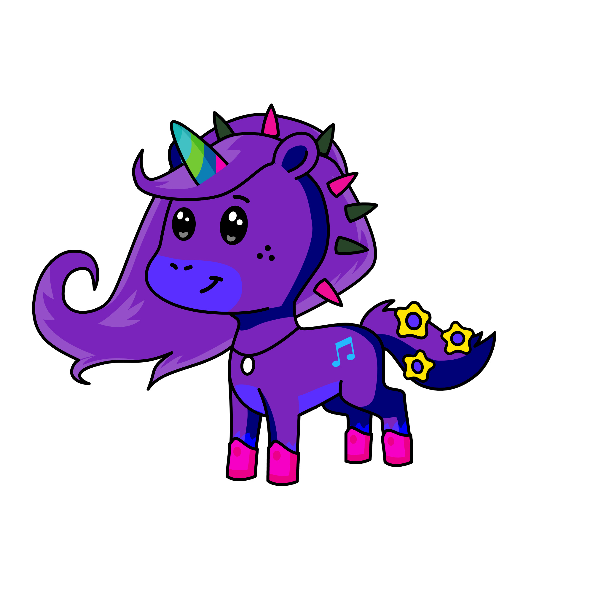 Metalic, the unicorn