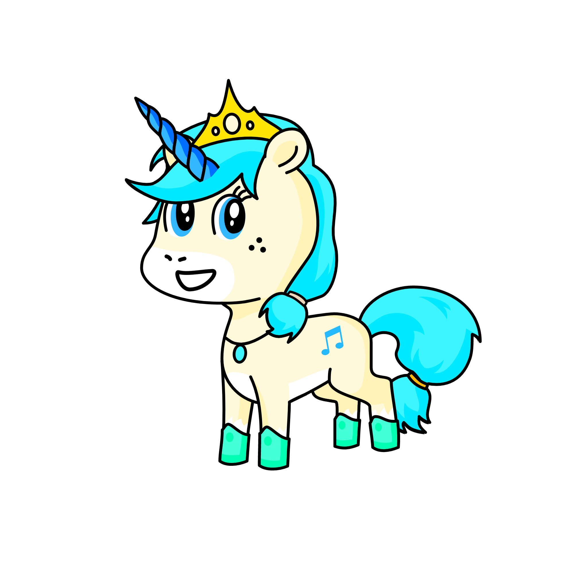 snow ball, the unicorn
