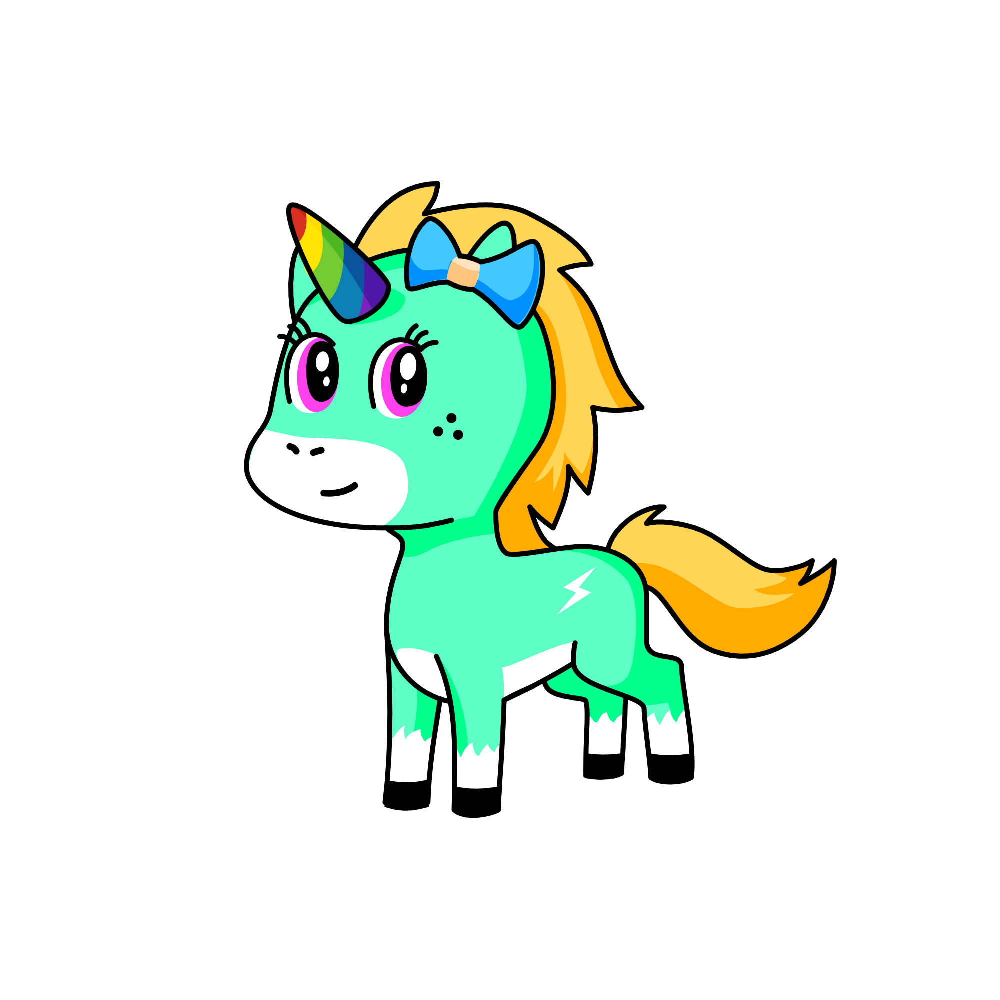 rainbow, the unicorn