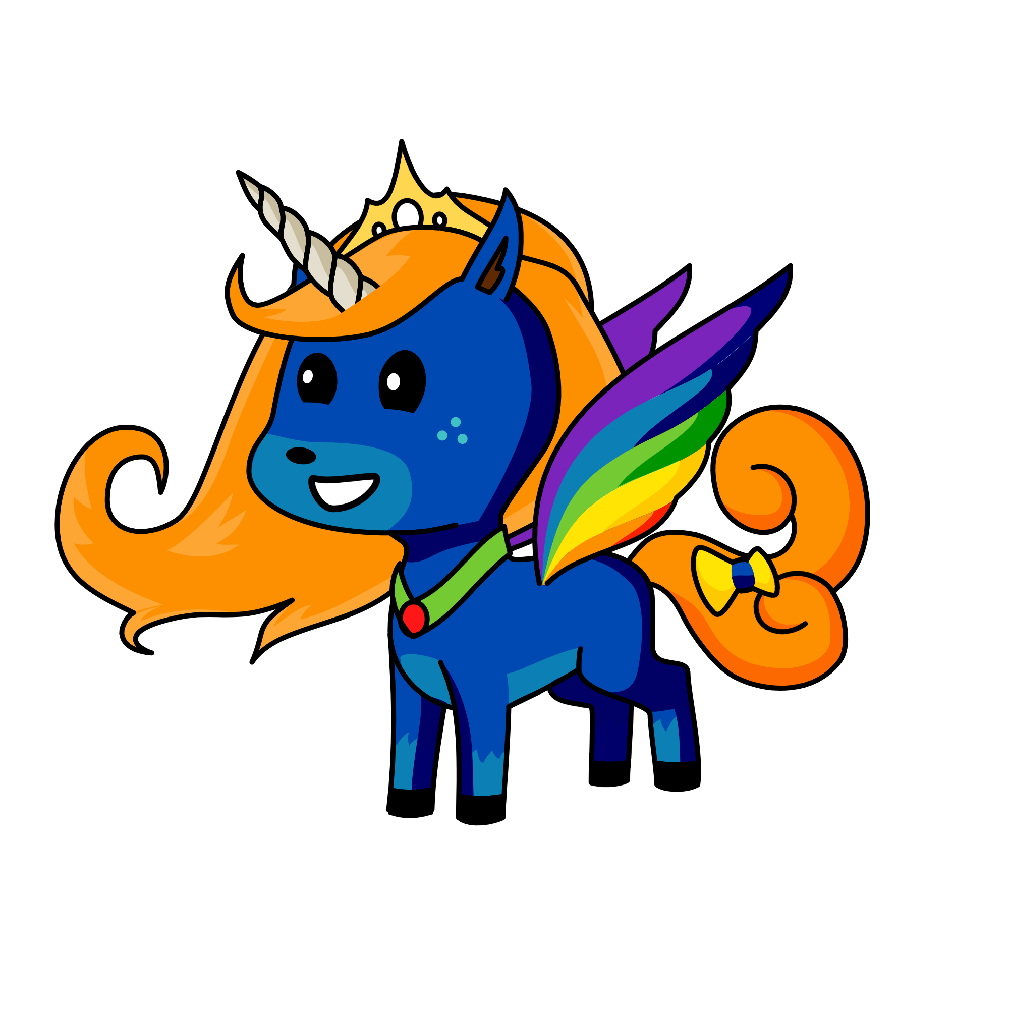 Queen Coral, the unicorn