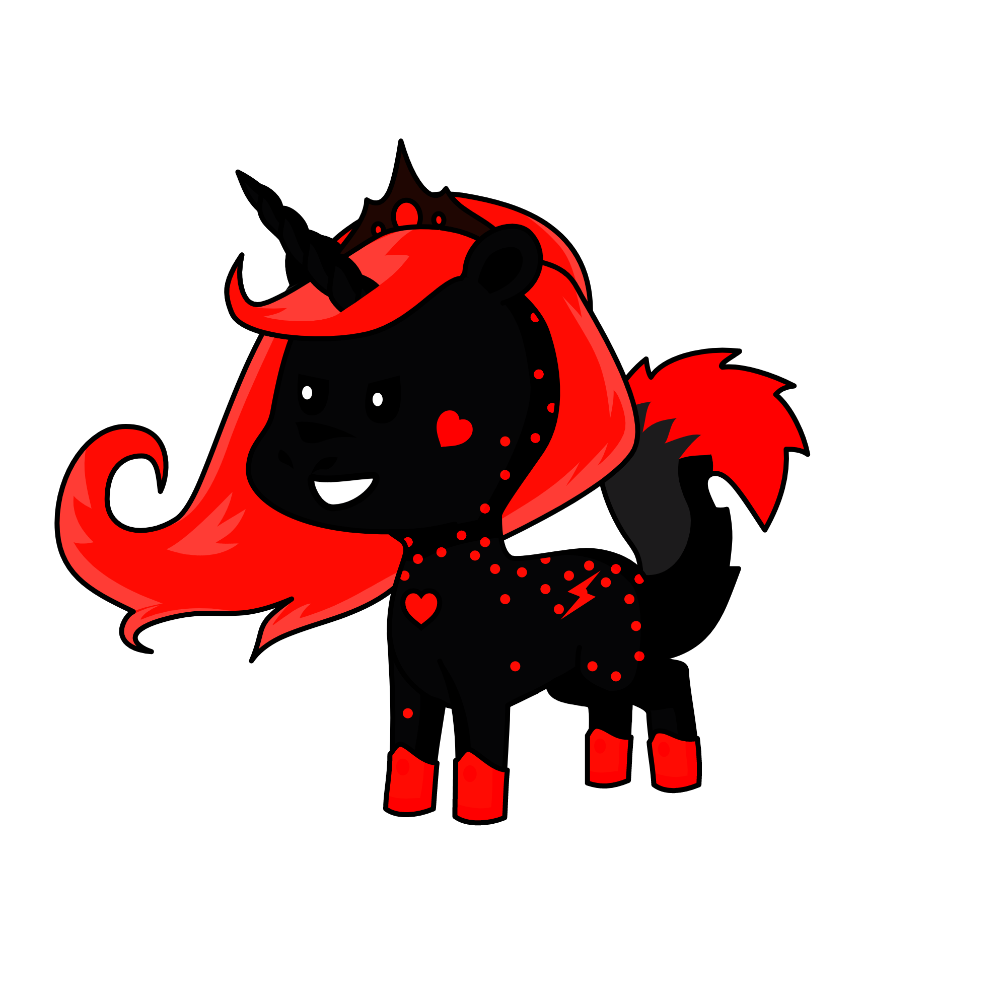 Drak the mean of princess, the unicorn
