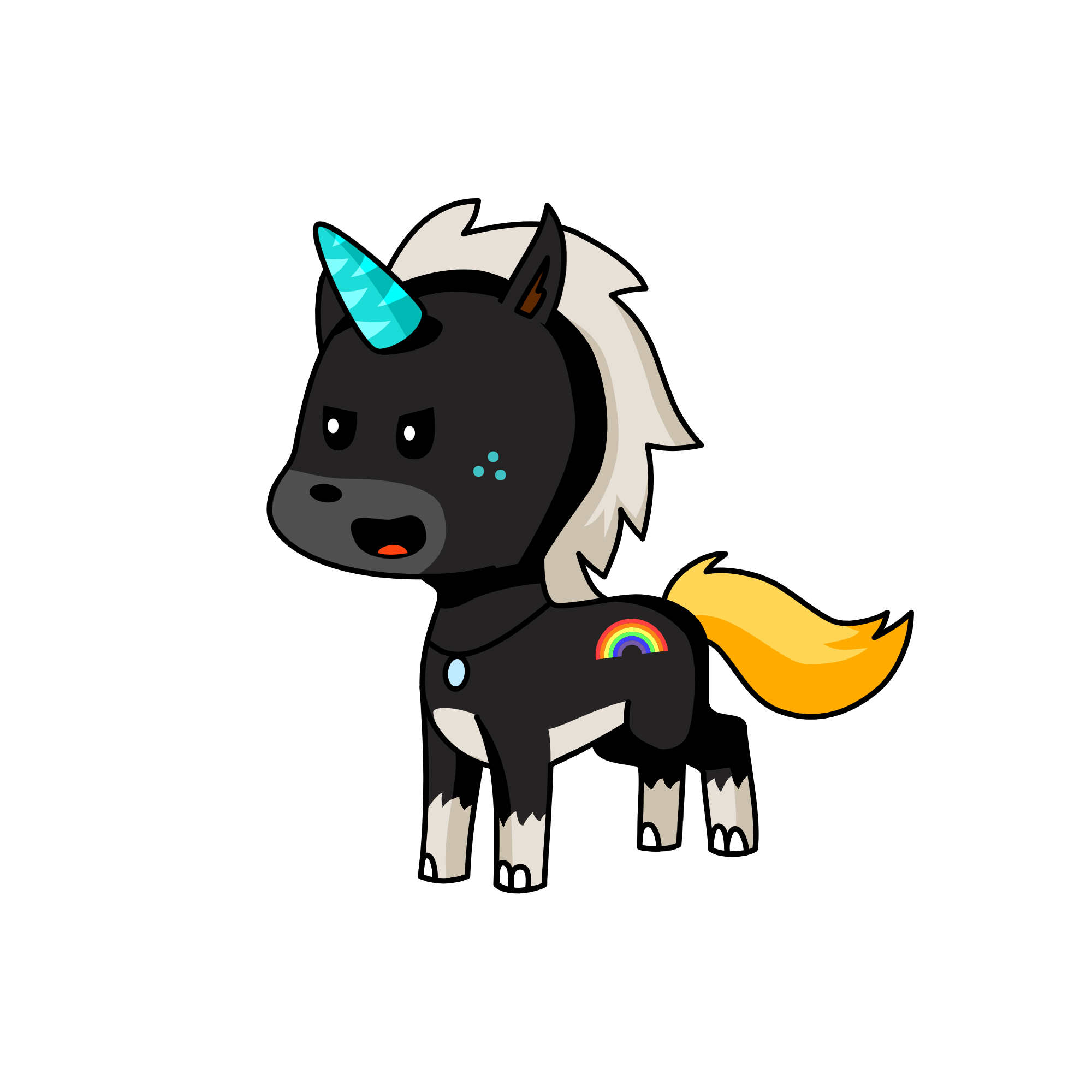 Ellees pet, the unicorn