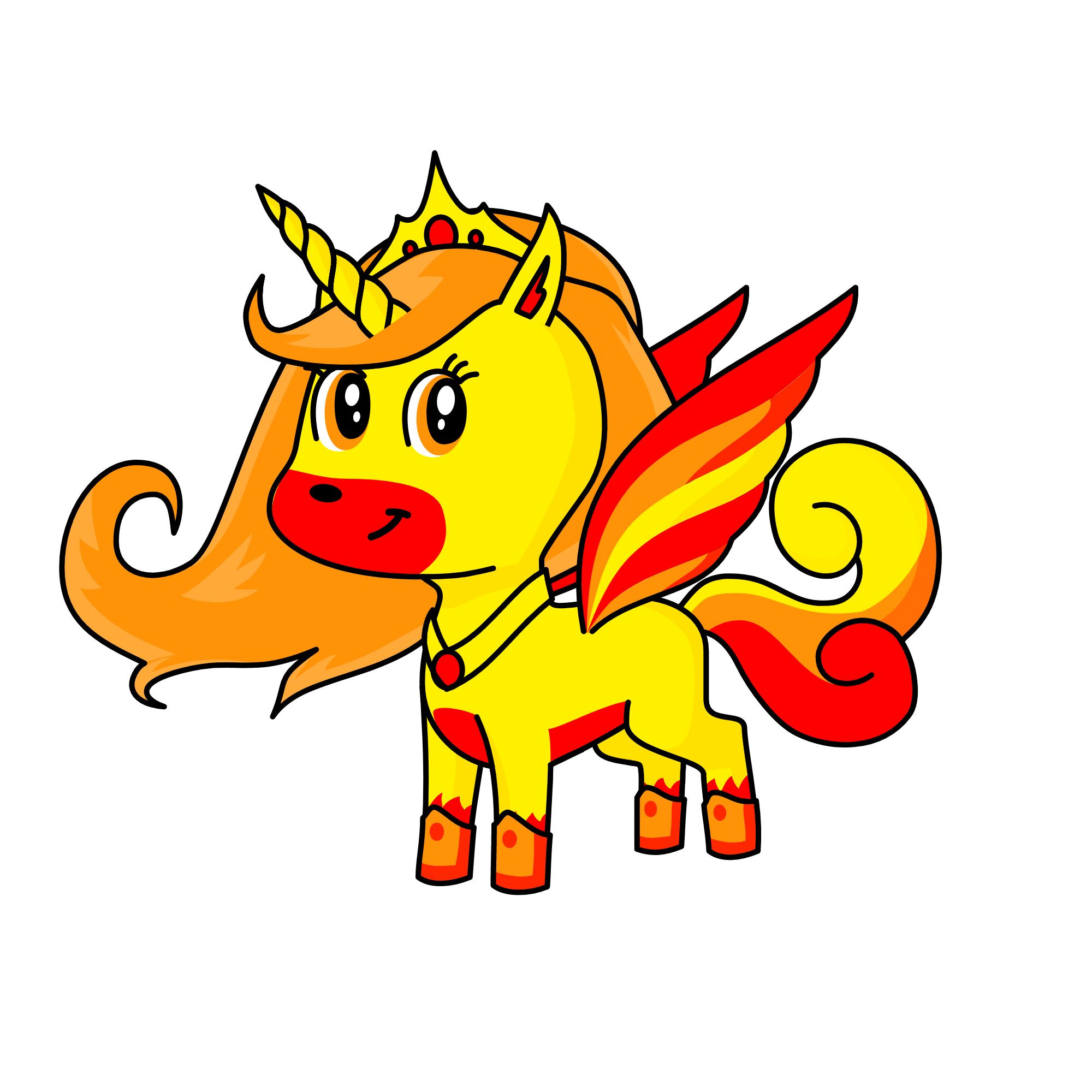 Fire, the unicorn