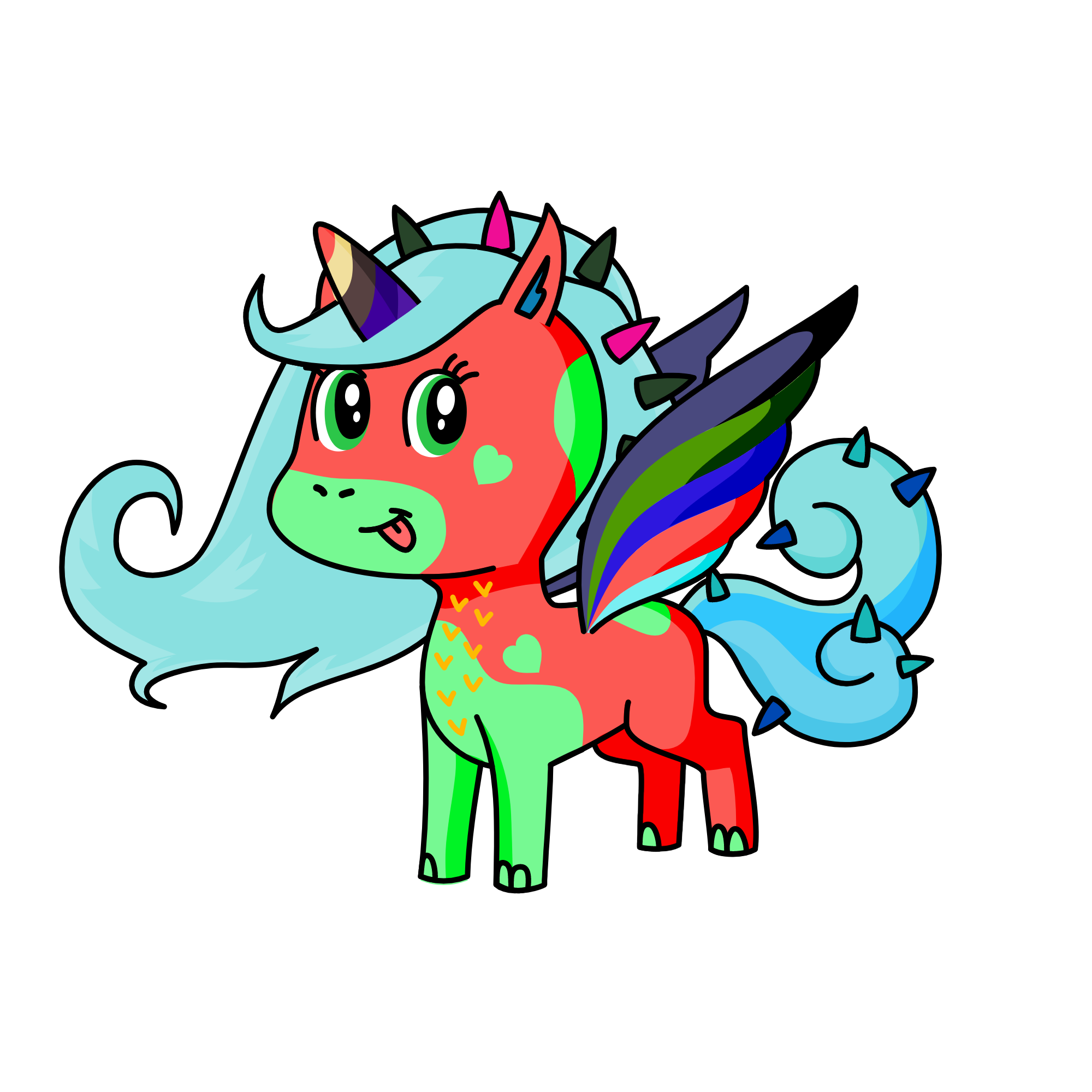 Sorbet Rainbow, the unicorn