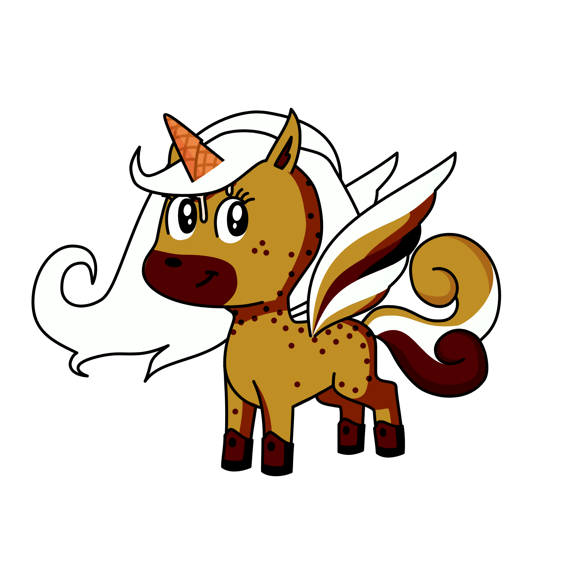Mocha Cookie, the unicorn