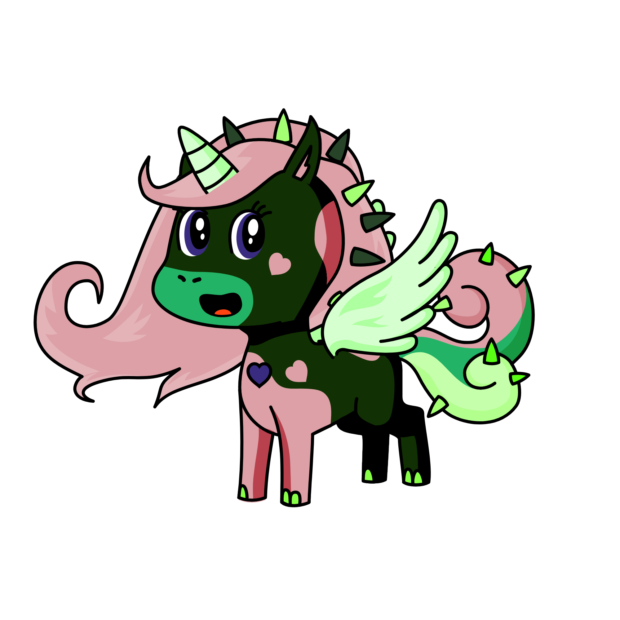 Lime Strawberry, the unicorn